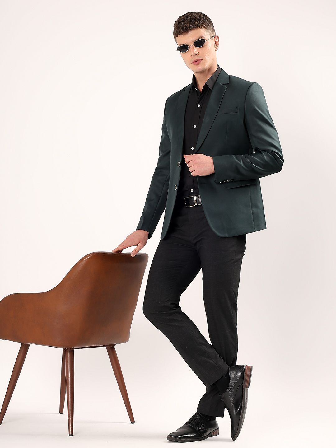 Darelooks Premium Clothing Slim-Fit Single Breasted Formal Blazer