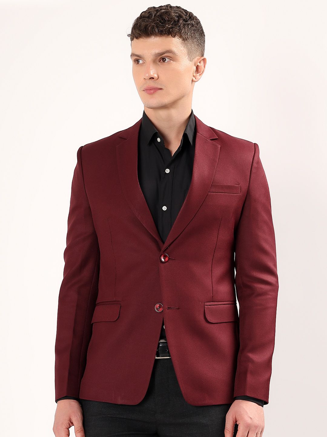 Darelooks Premium Clothing Slim-Fit Single Breasted Formal Blazer