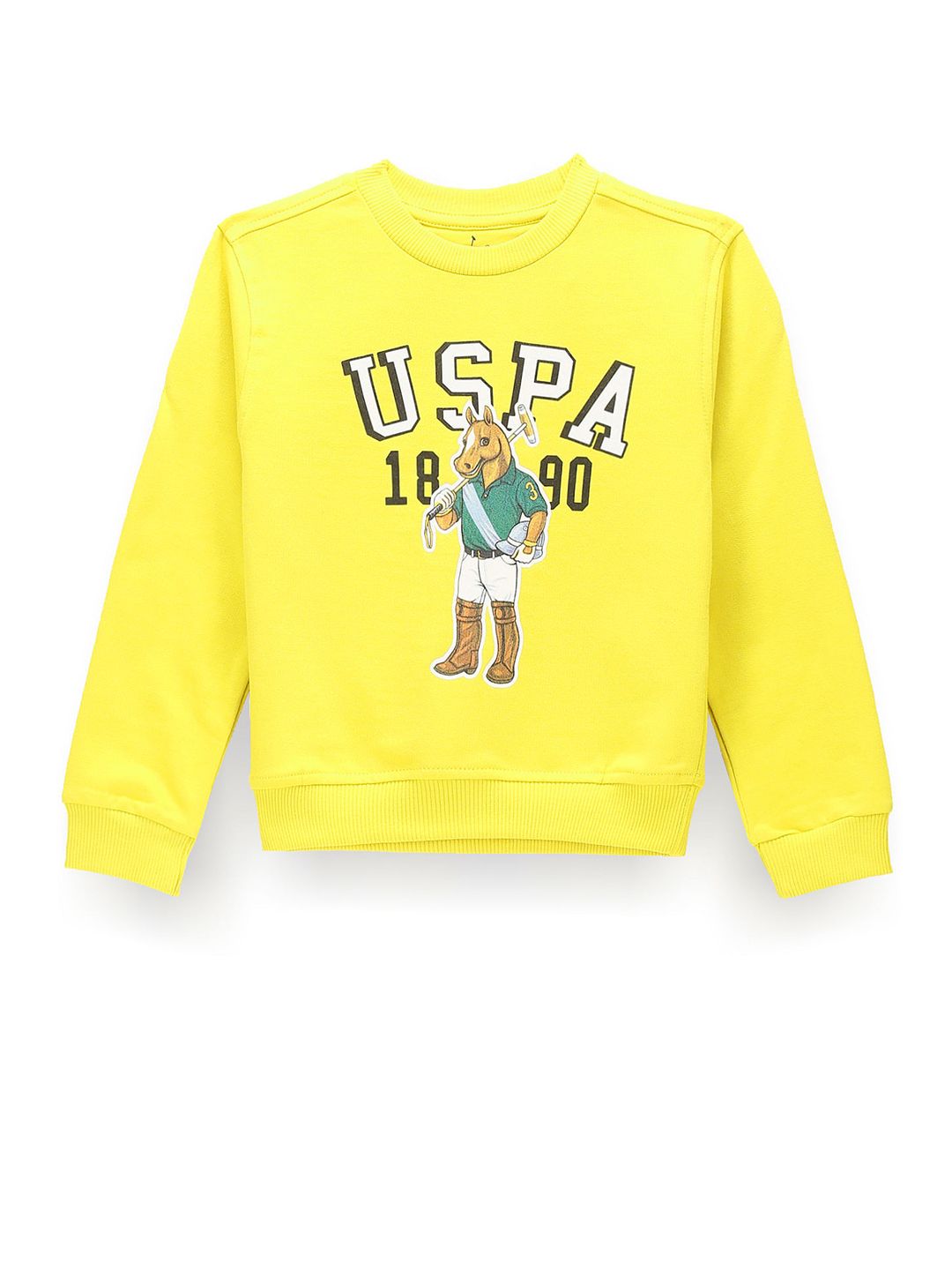 U.S. Polo Assn. Kids Boys Printed Pure Cotton Sweatshirt