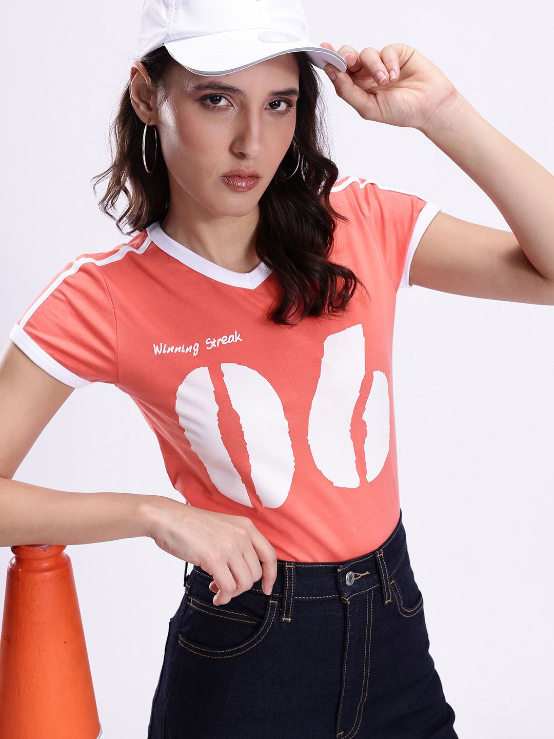 Kook N Keech Varsity Printed V-Neck T-shirt