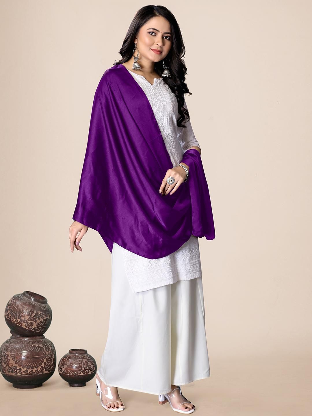 EBADAT Women Satin Dupatta