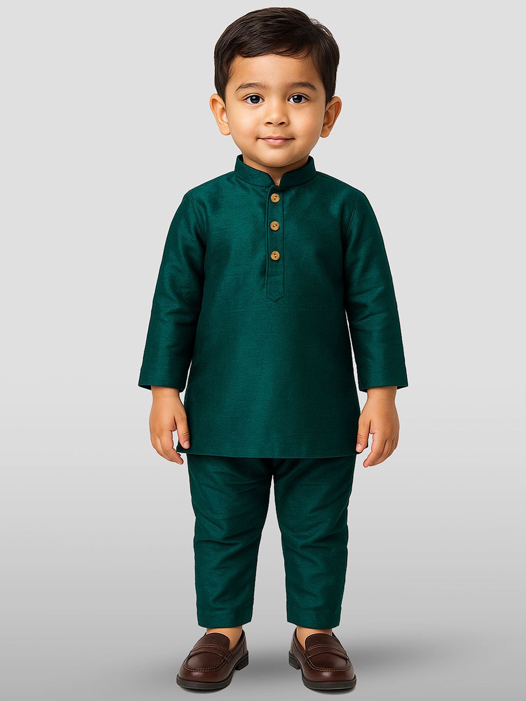 JBN Creation Boys Solid Kurta with Pyjama