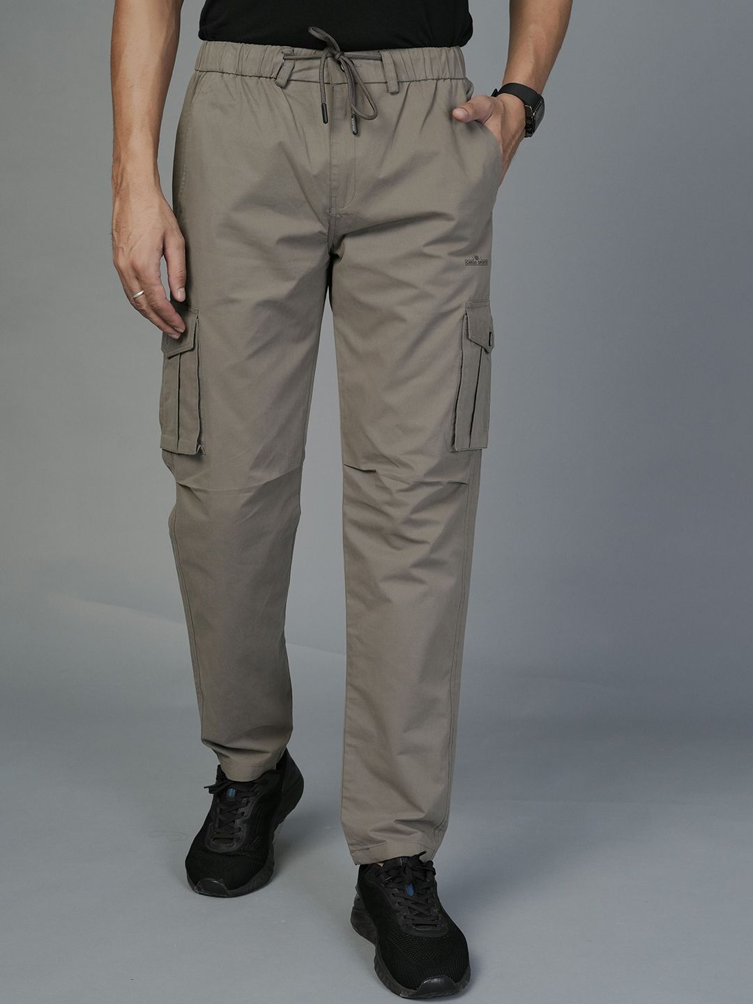 Cargo Sports Men Relaxed Fit Mid-Rise Cargos Trousers