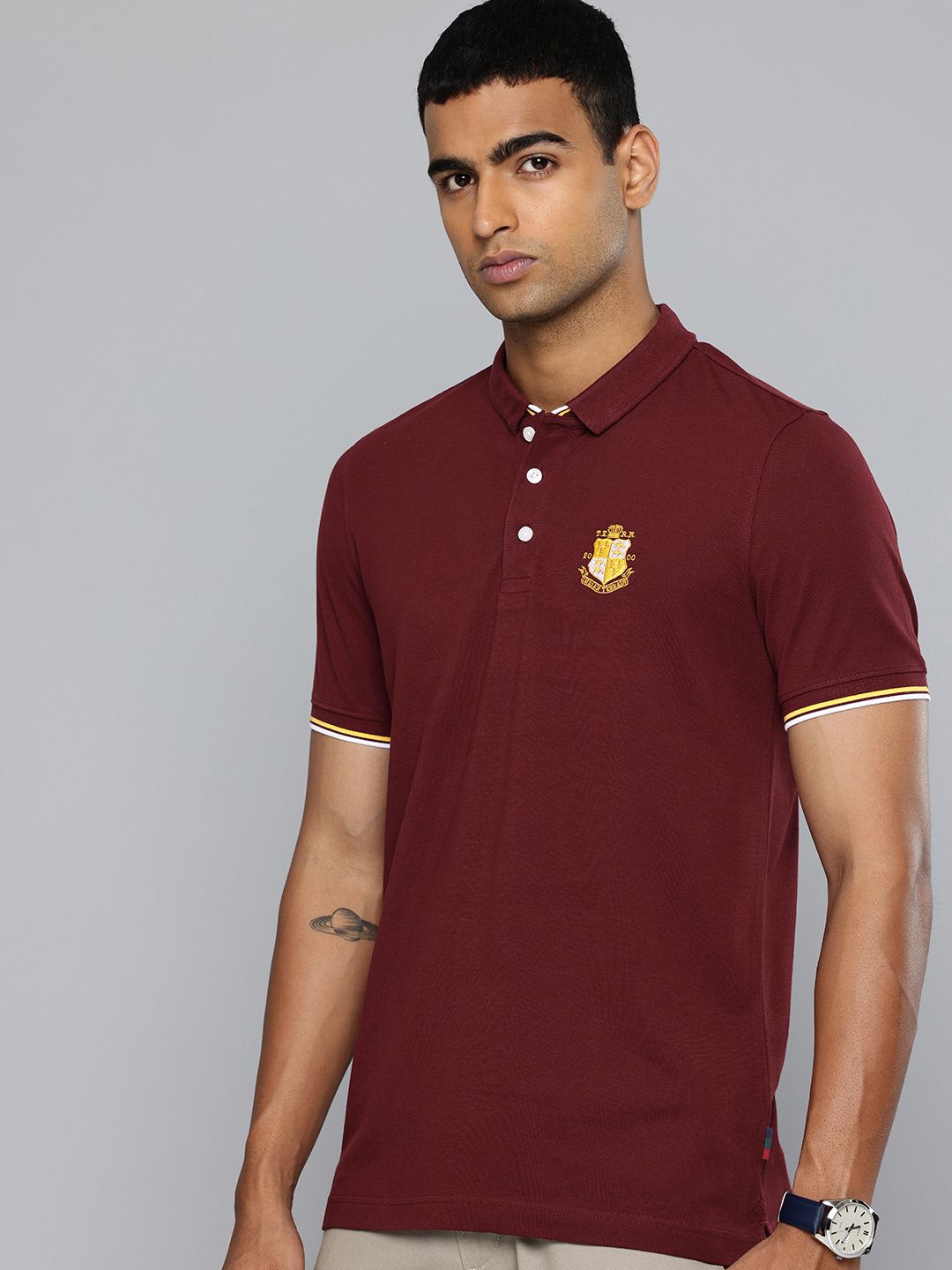 Indian Terrain Polo Collar Casual T-shirt