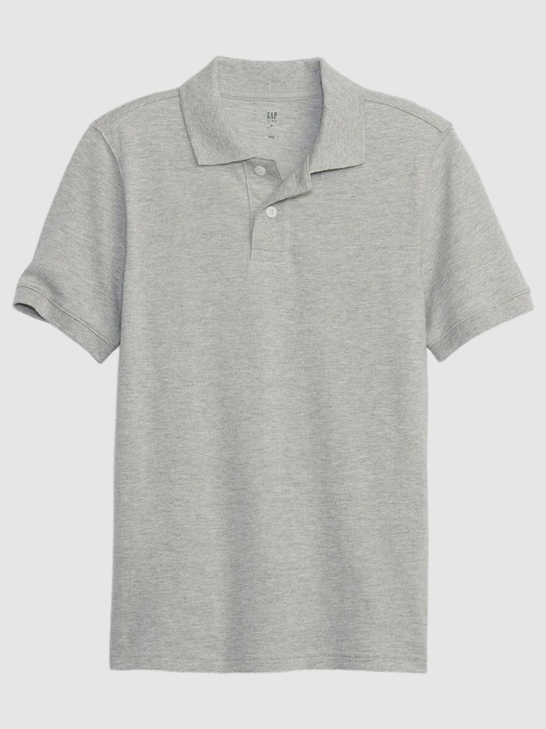 GAP Boys Melange Self Design Polo Pure Cotton T-Shirt