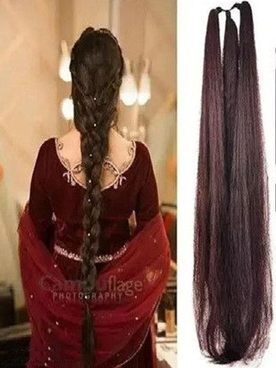 VIEWS  Tape-In Wavy Twists Hair Extension Brown- 26 Inch
