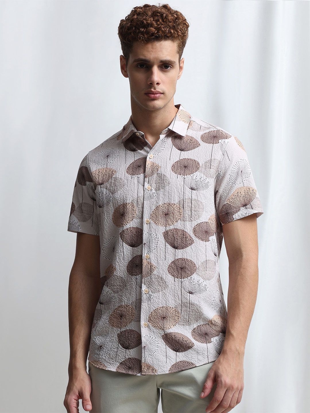 Mufti Men Slim Fit Printed Casual Shirt