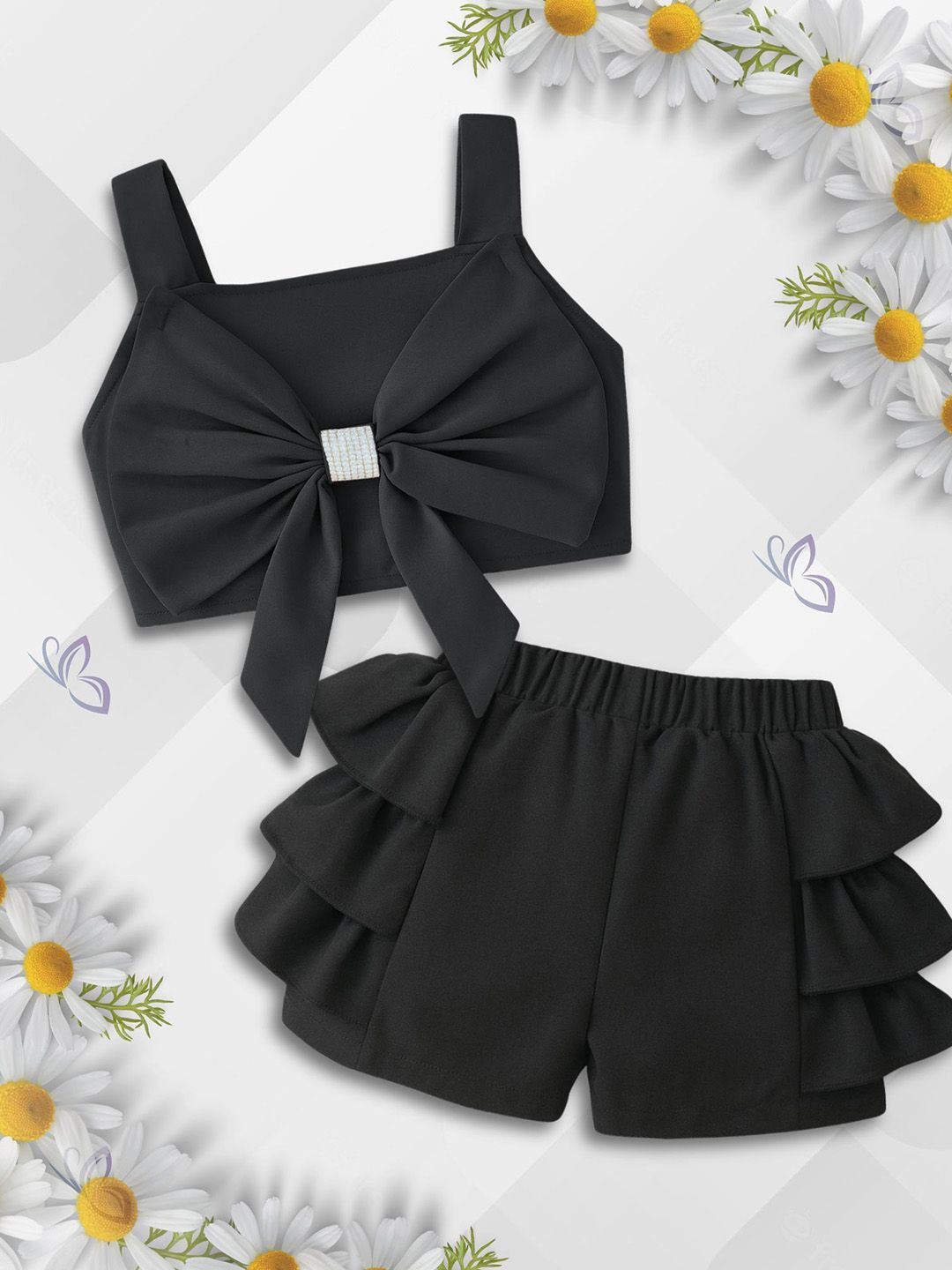 Buy ADDYVERO Girls Shoulder Straps Top With Skorts Clothing Set -  - Apparel for Girls
