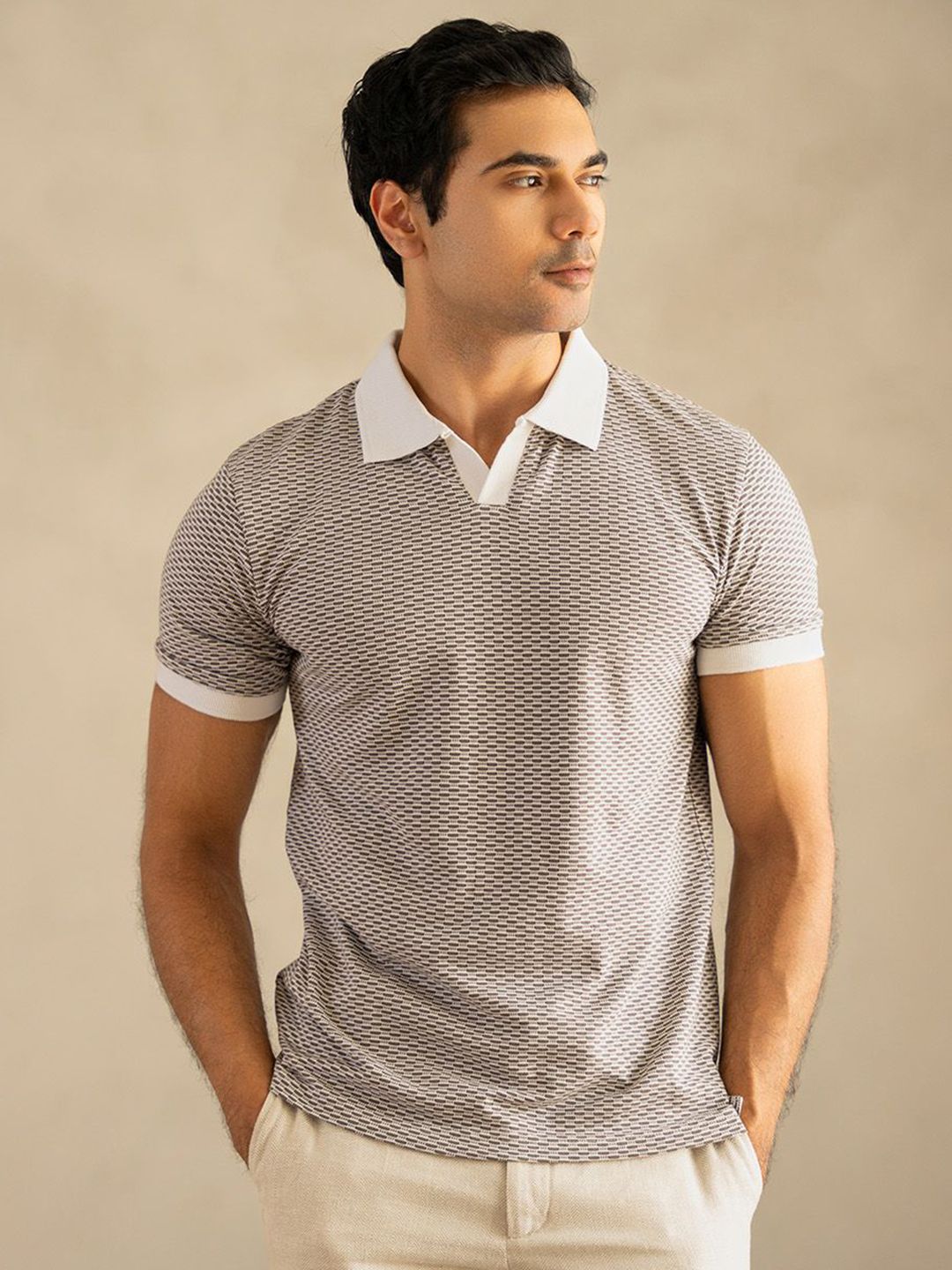VELLURE Mens Half-Sleeve Polo T-Shirt Pure Cotton