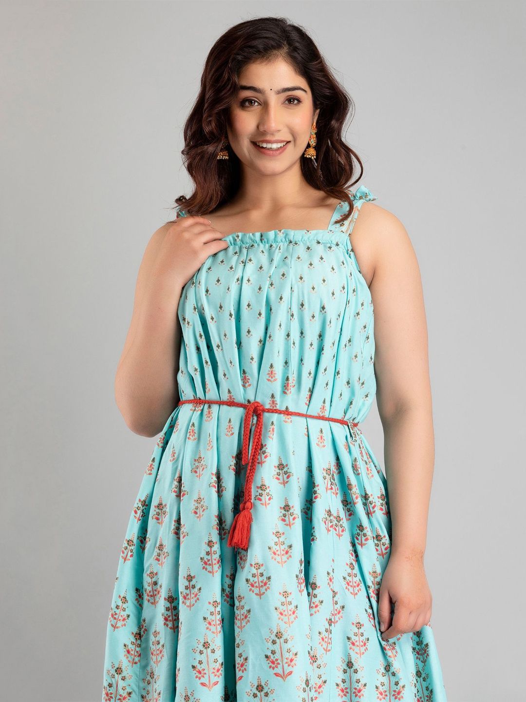 Jaipurite Women Paisley Printed Anarkali Kurta