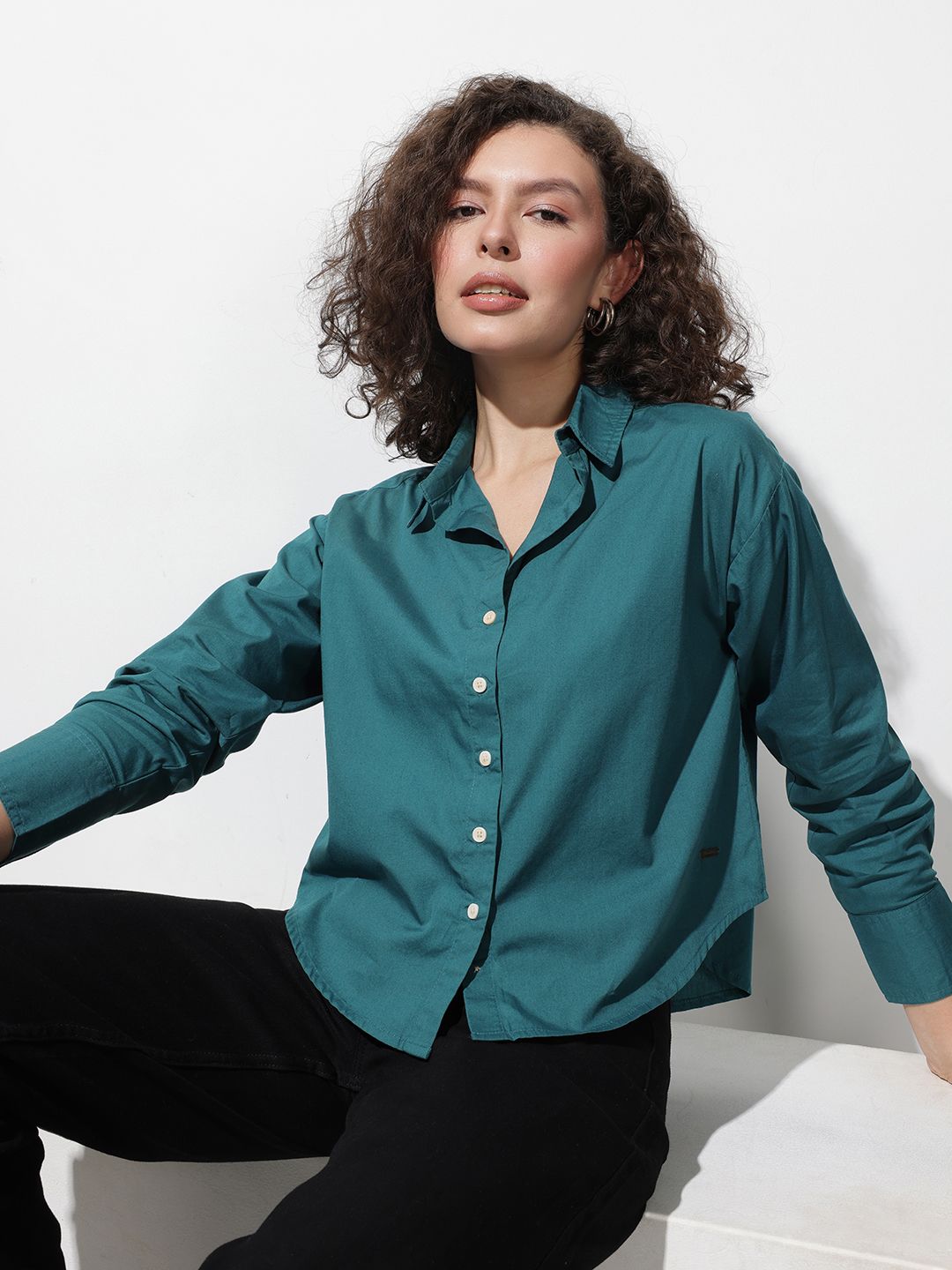The Roadster Life Co. Pure Cotton Relaxed Fit Casual Shirt