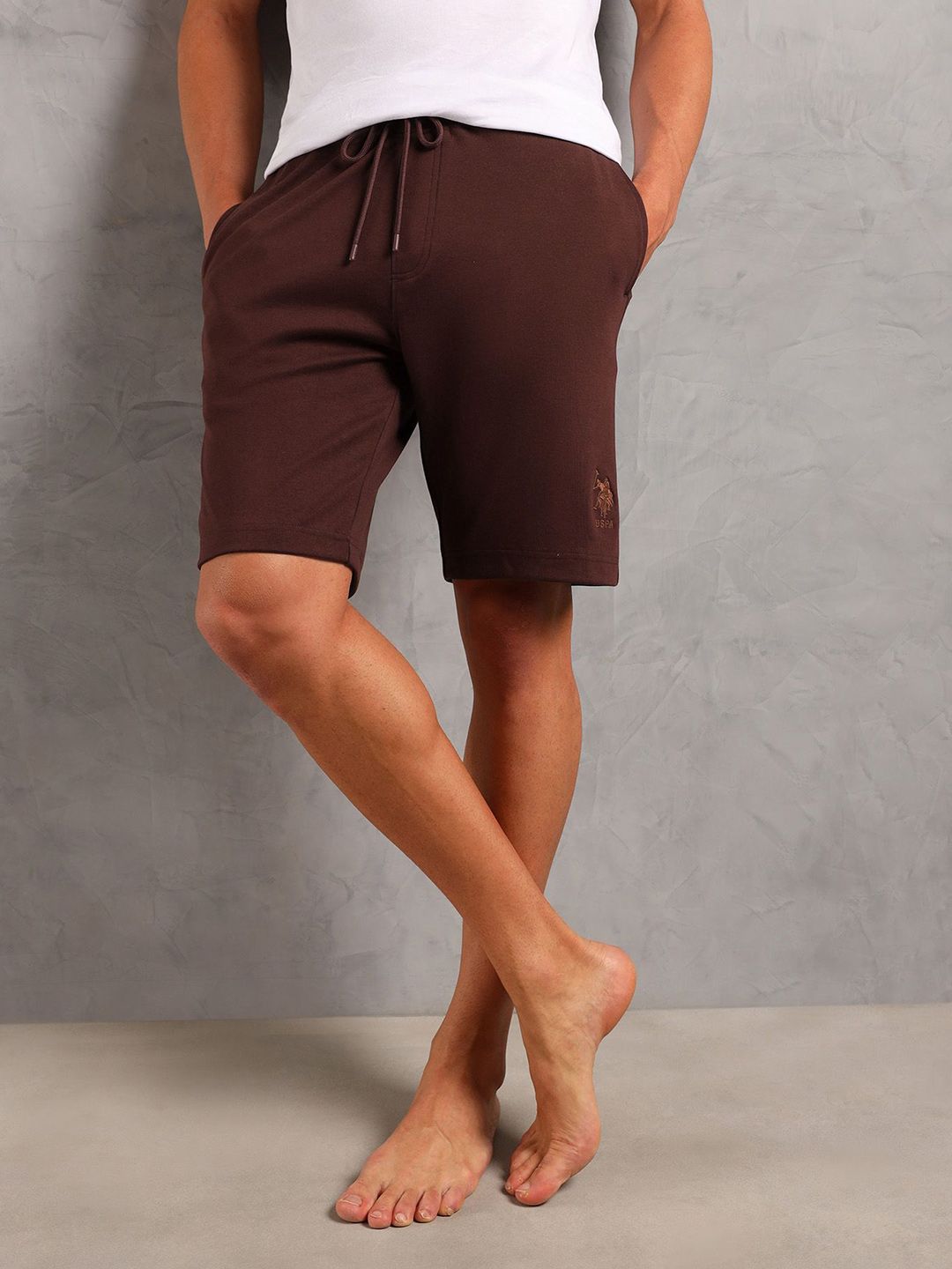 Buy U.S. Polo Assn. Men Mid Rise Cotton Lounge Shorts -  - Apparel for Men