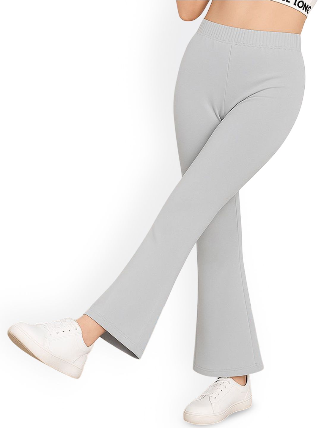 Girls Pack Of 3 Wide Leg Mid-Rise Trousers 2
