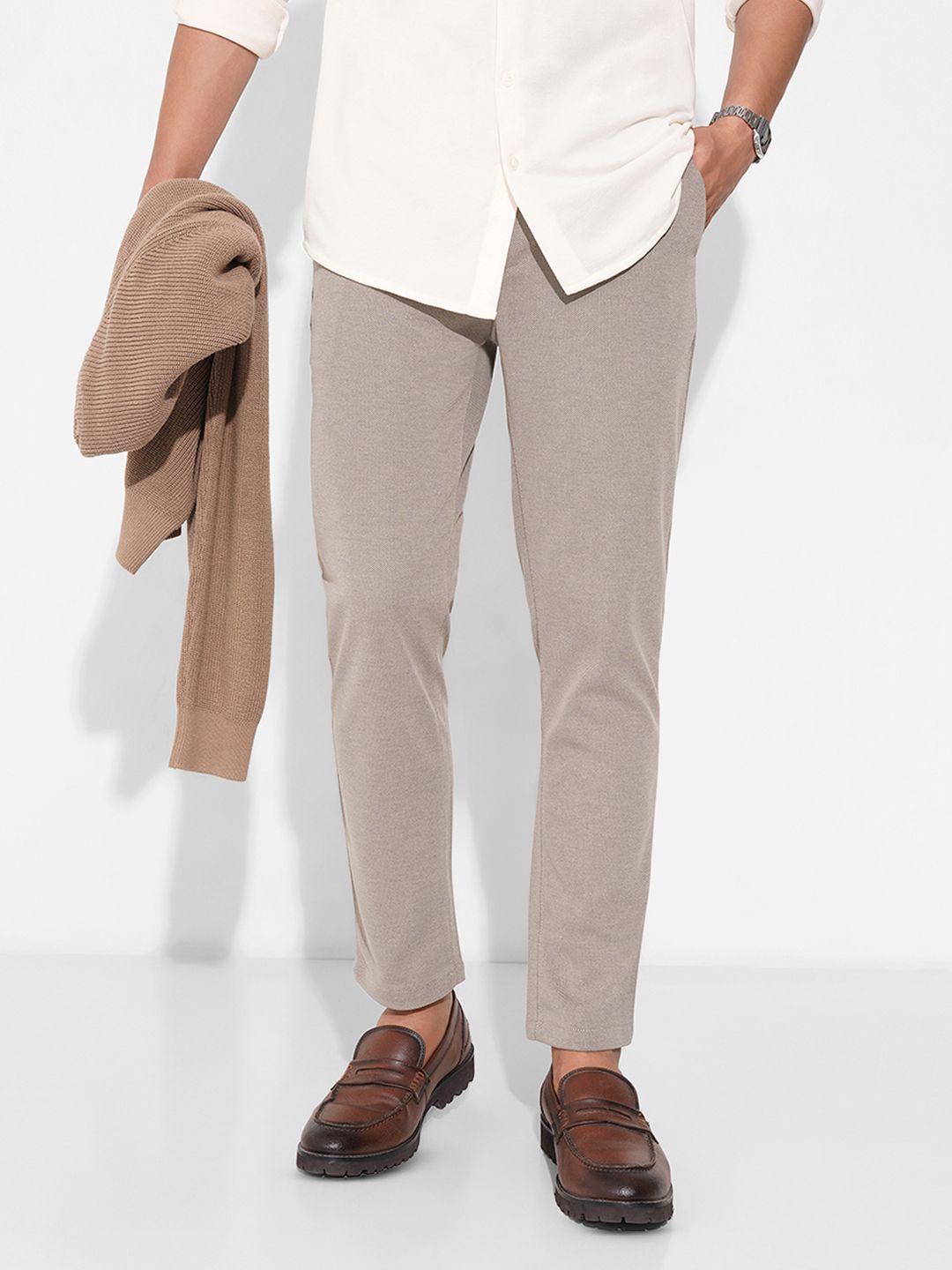 Peregrine by Pantaloons Men Slim Fit Mid-Rise Chinos