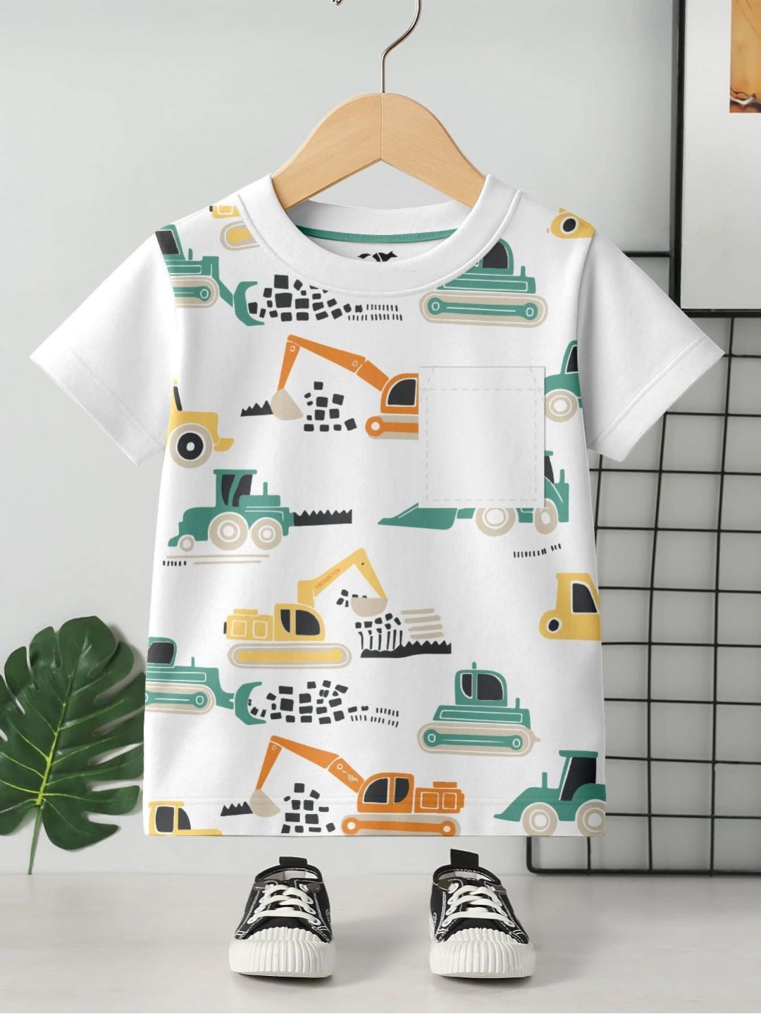 FROSEN FOX Boys Graphic Printed Round Neck Regular Fit Cotton T-shirt
