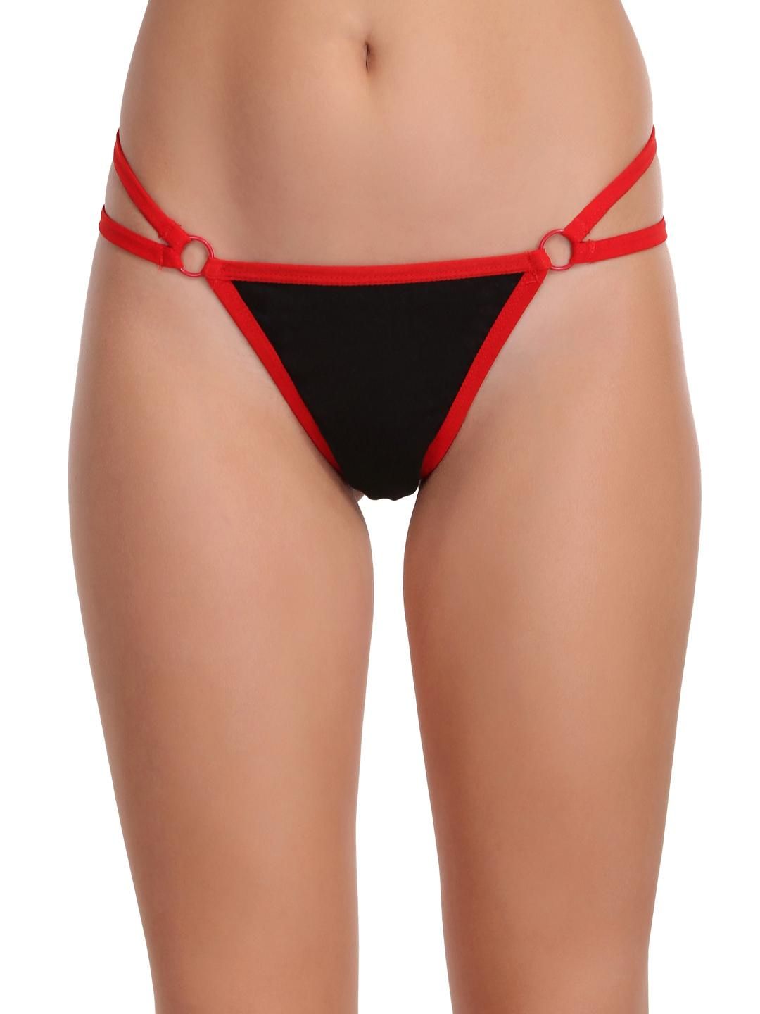 SELFCARE Women Cotton Blend Seamless Mid-Rise Thongs