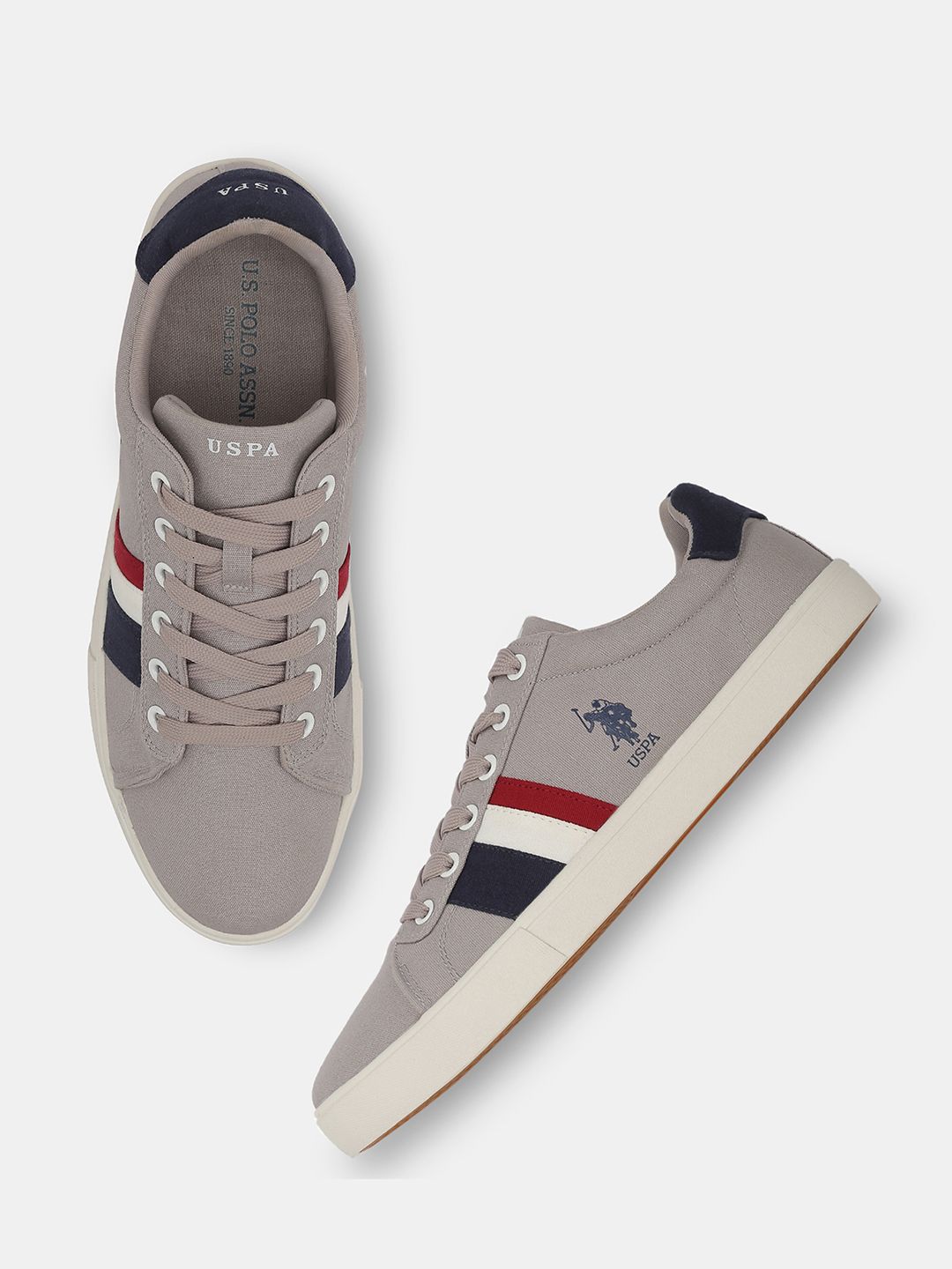 U.S. Polo Assn. Men Lace-Ups Round Toe Sneakers
