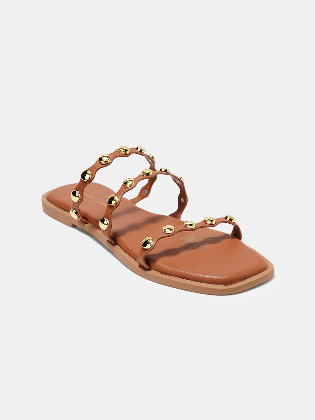 Forever Glam by Pantaloons Women Embellished Open Toe Flats With Western - Embellished