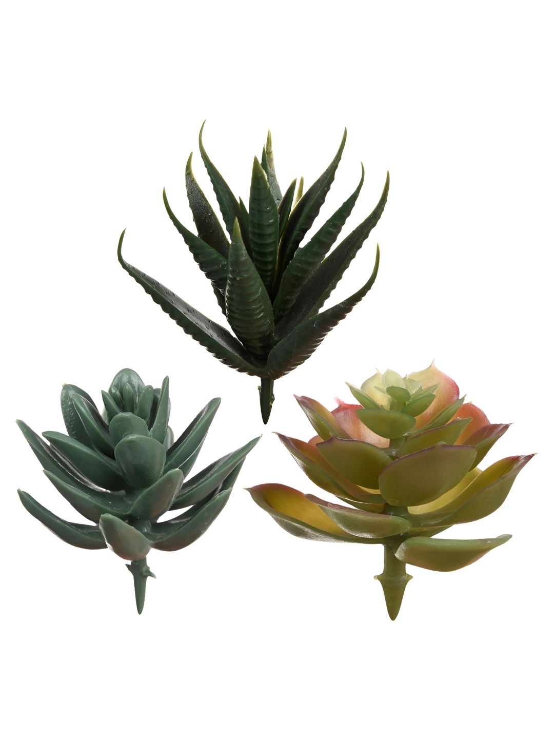 paperi Green 3 Pieces Succulent Artificial Plants