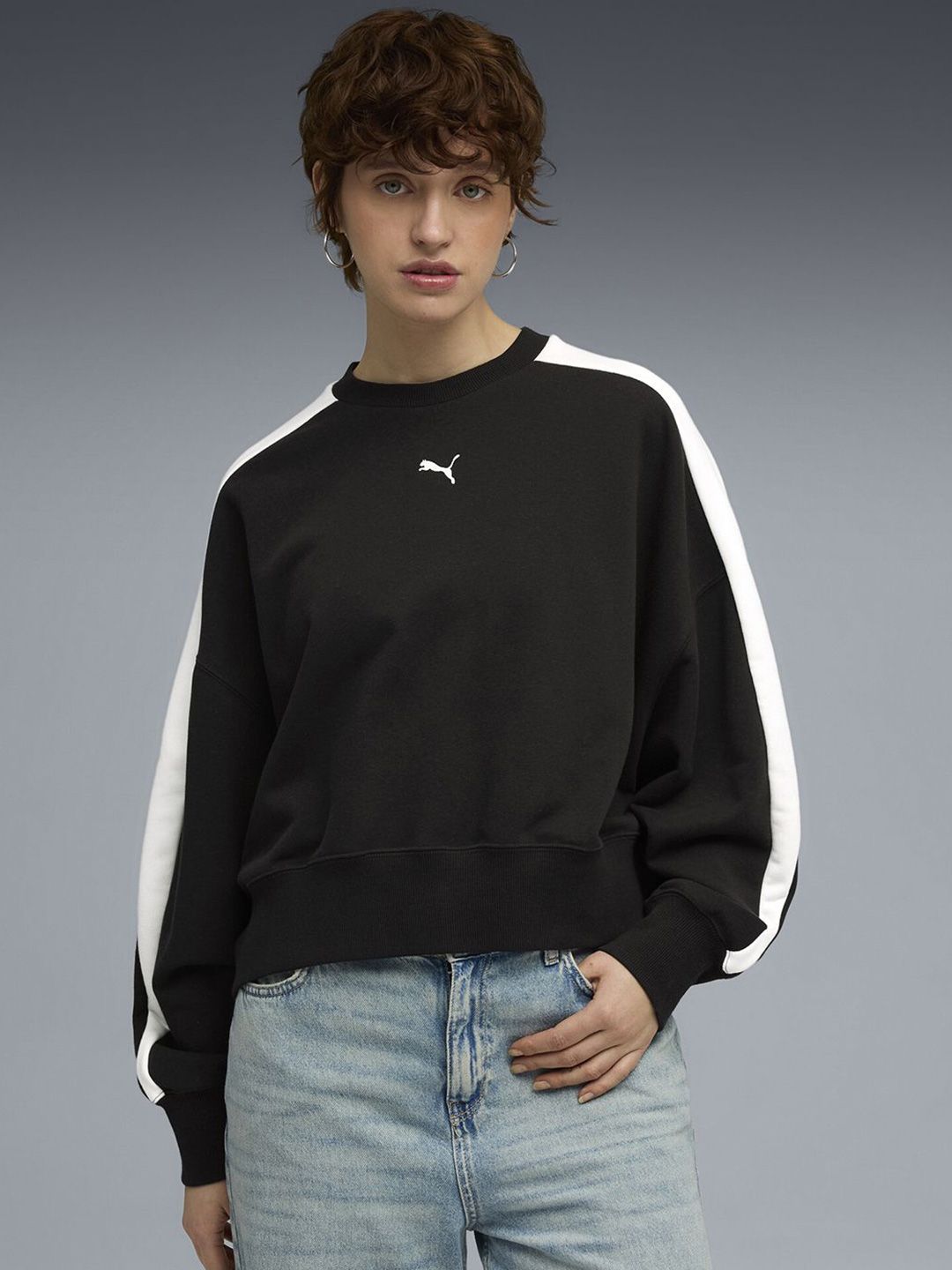 Puma T7 Over-Oversized Women's Crew Sweatshirt