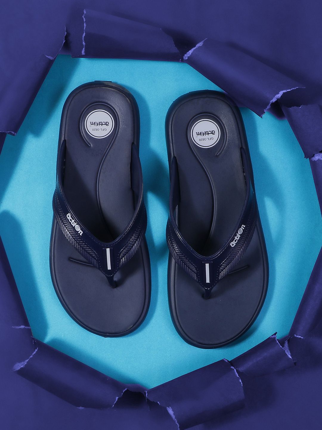 Action EVA Flotter Typography Printed Thong Flip-Flops