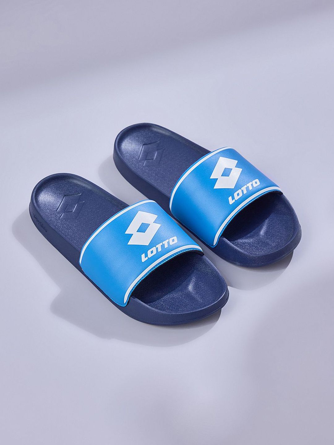 Lotto Men Midway Dark Blue Slides