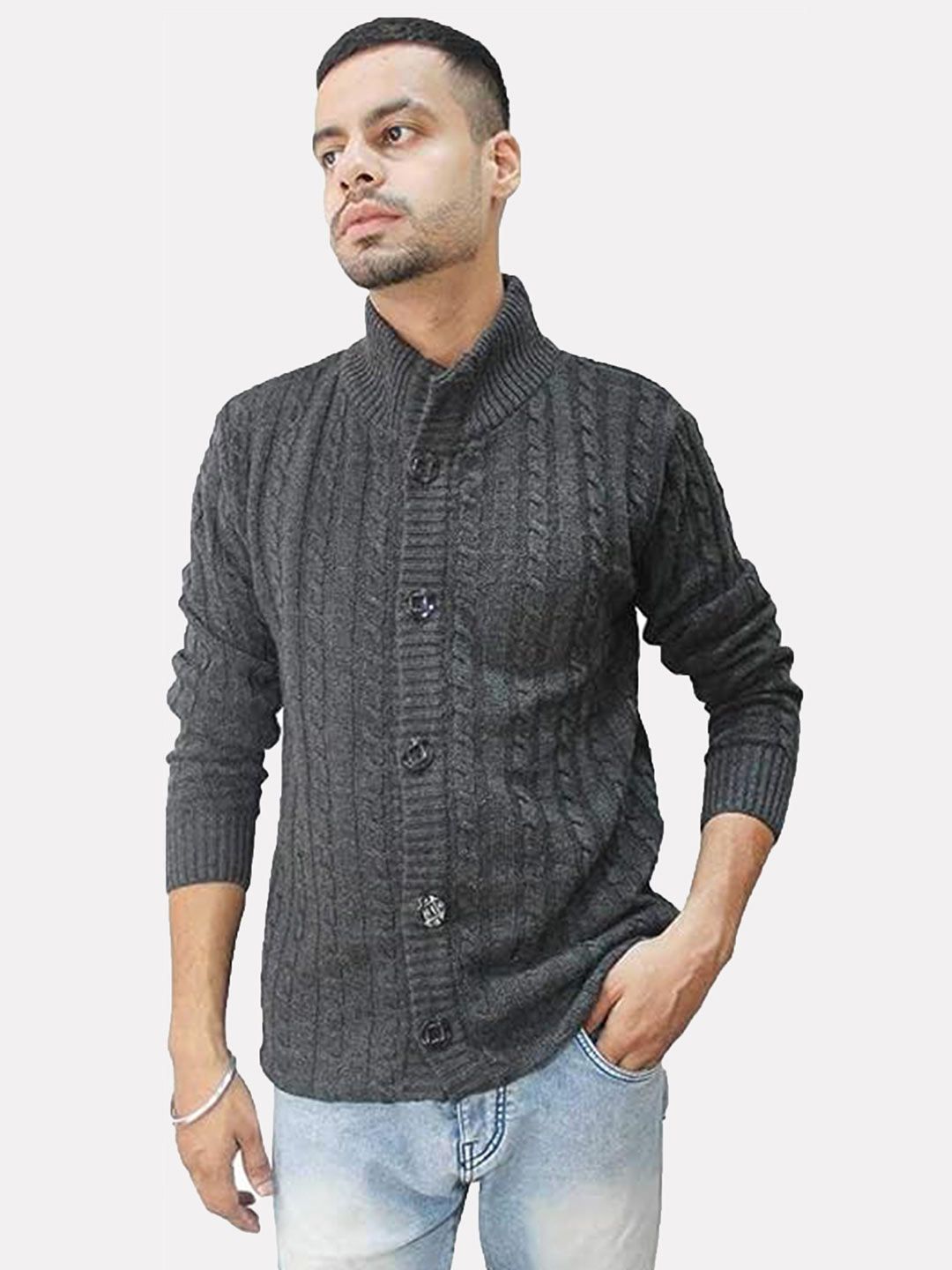 HAUTEMODA Men Woollen Cardigan