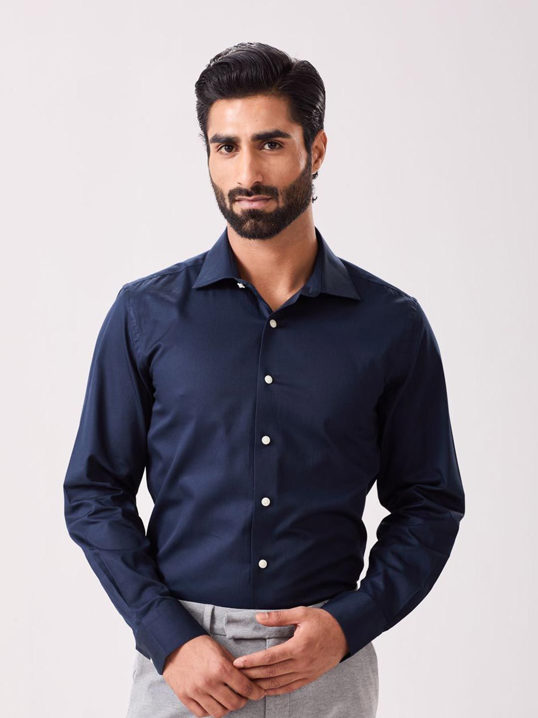 MH&Y Slim Fit Long Sleeves Cotton Formal Shirt