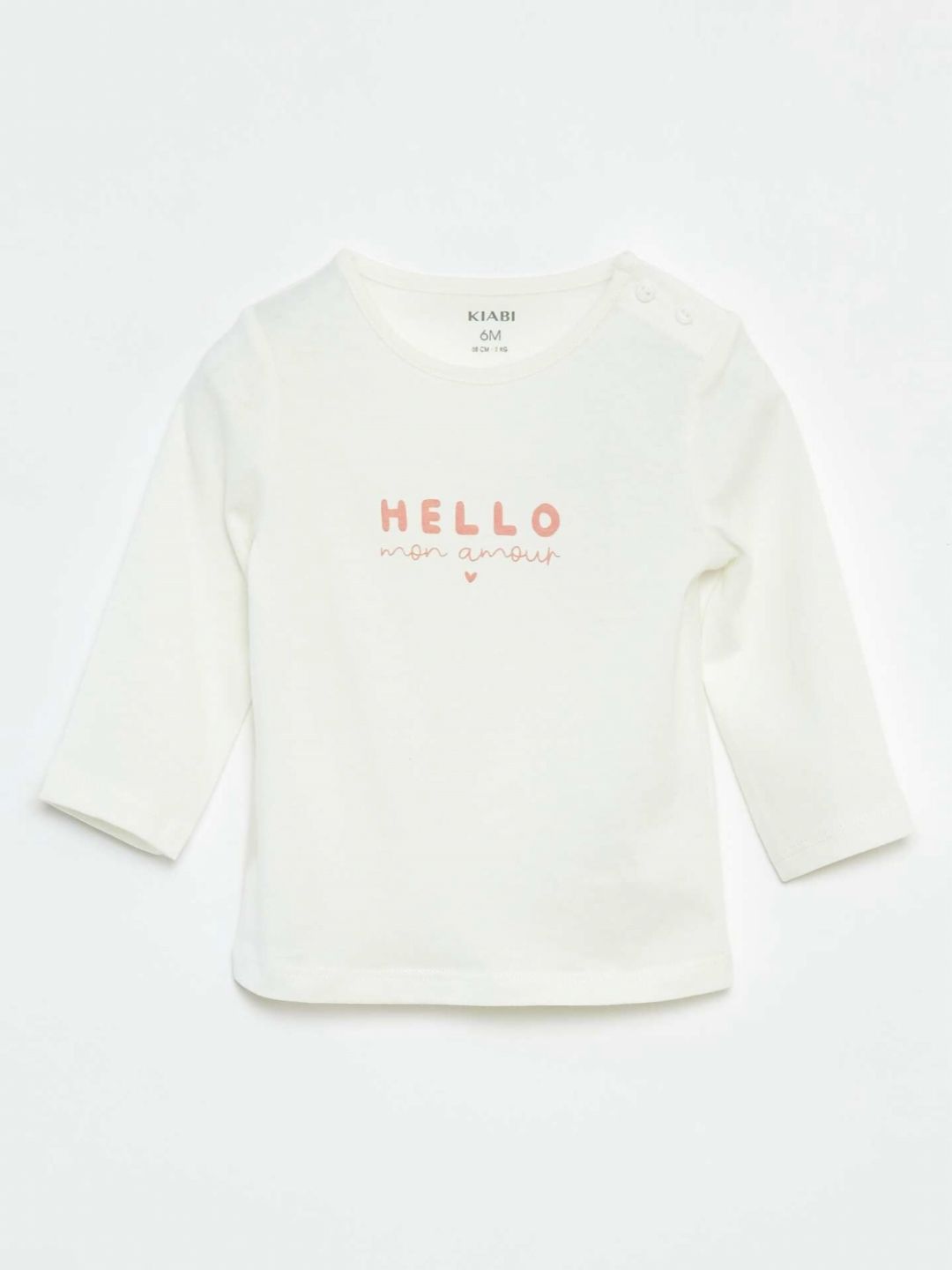 KIABI Girls Typography Printed Round Neck Pure Cotton T-shirt