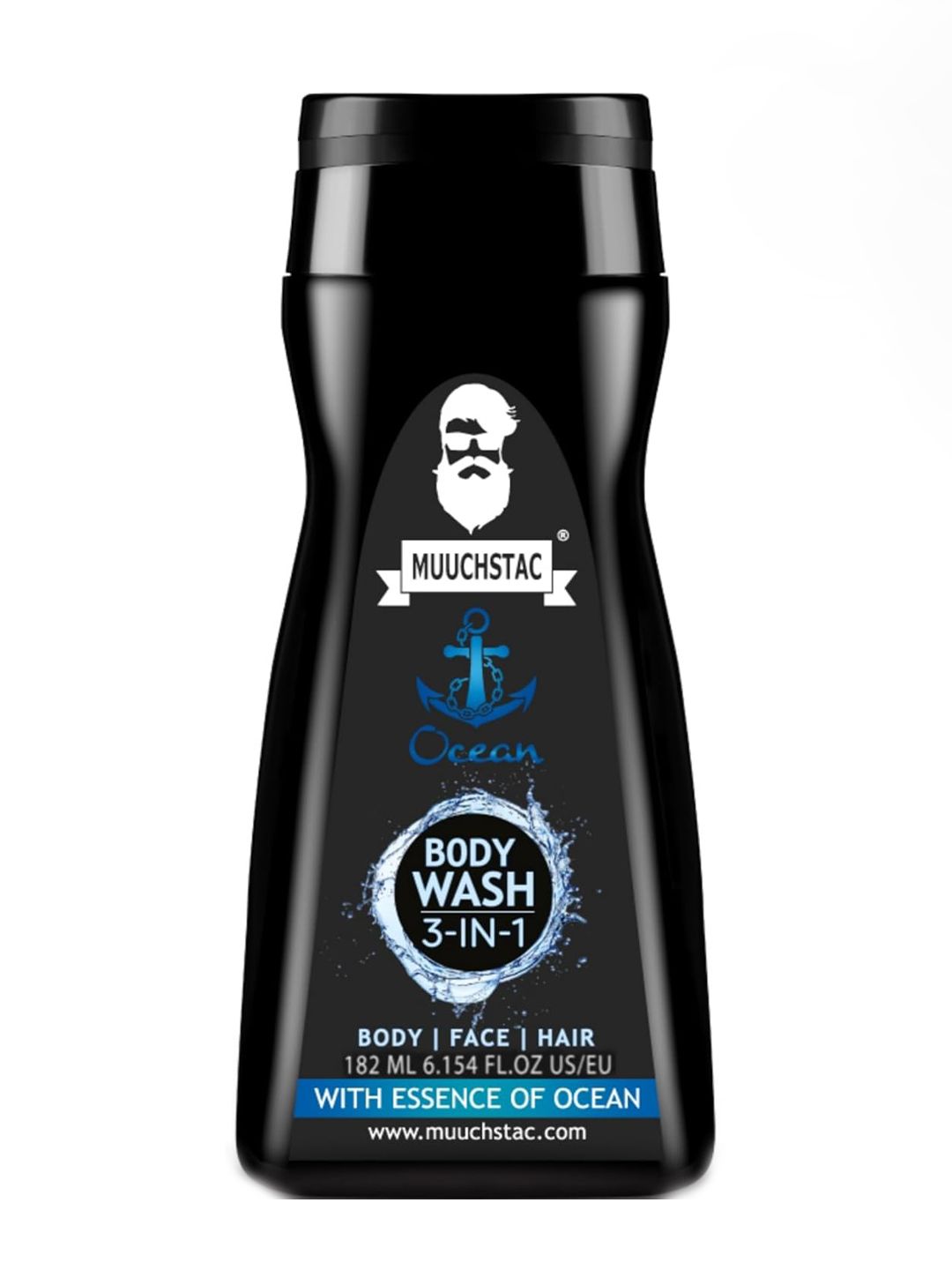 MUUCHSTAC Ocean 3-In-1 Body Wash with Aloe Vera & Menthol - 182 ml