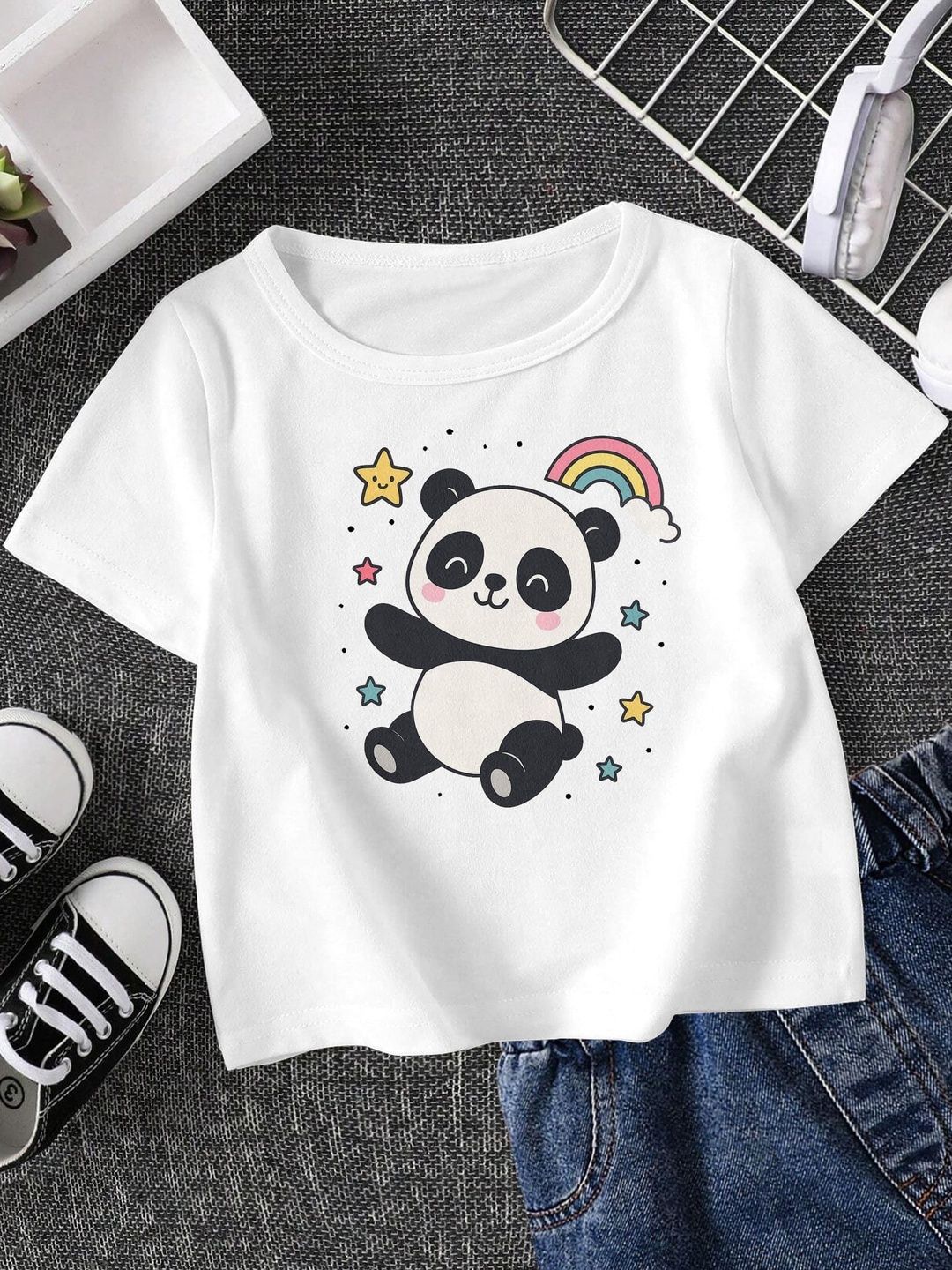 FIONAA TRENDZ Kids Kung Fu Panda Printed Pure Cotton T-shirt