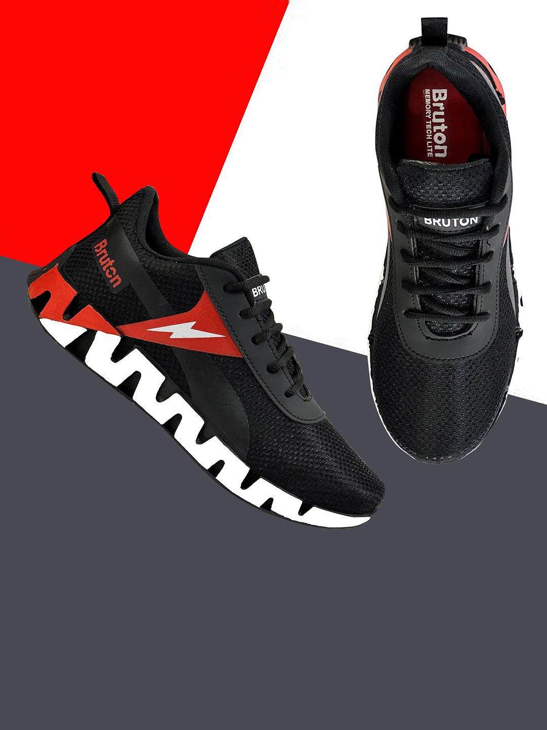 Bruton Men Woven Design Lace-Ups Sneakers