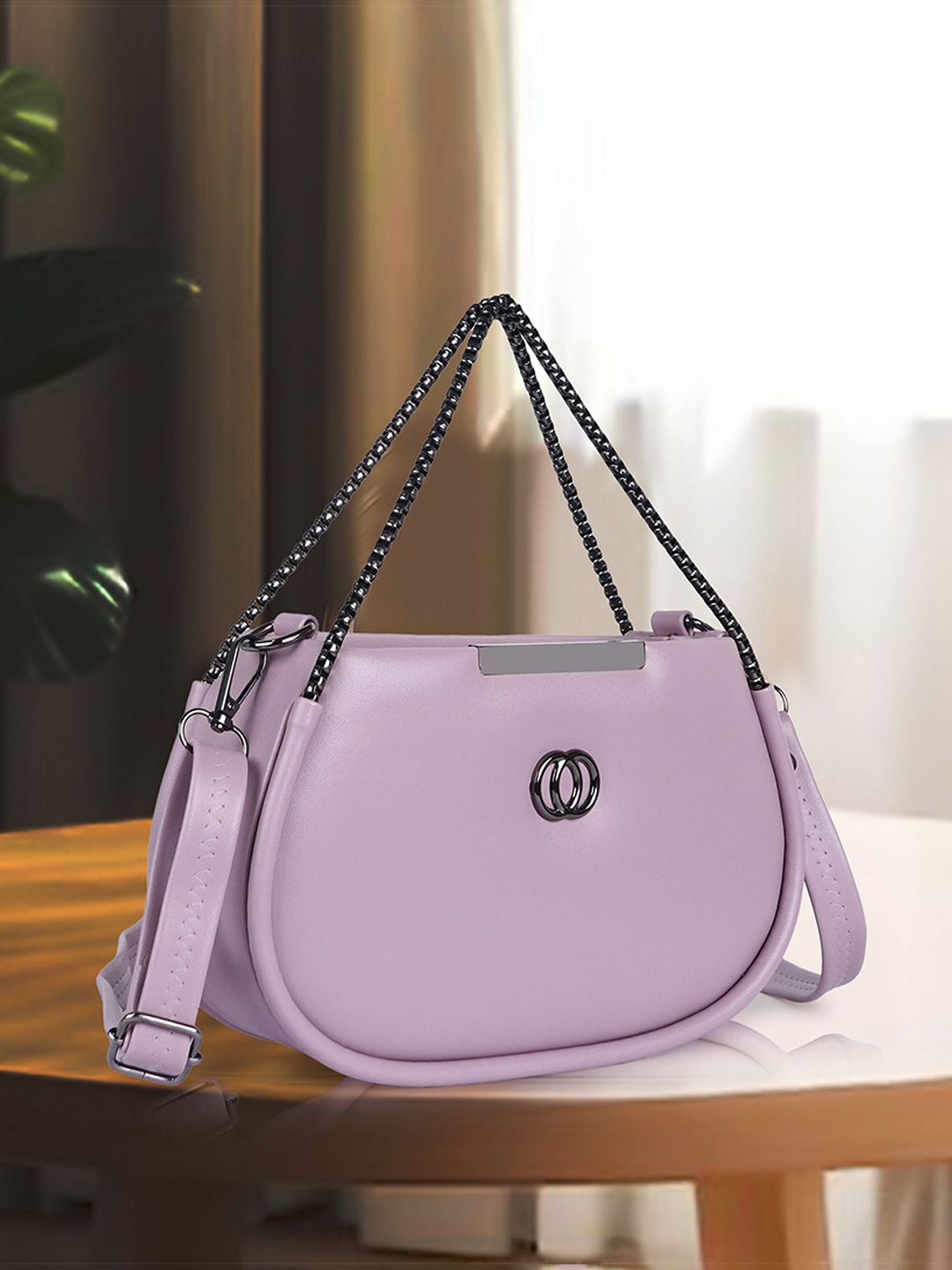 FOMMIL Women Solid Crossbody Sling Bag