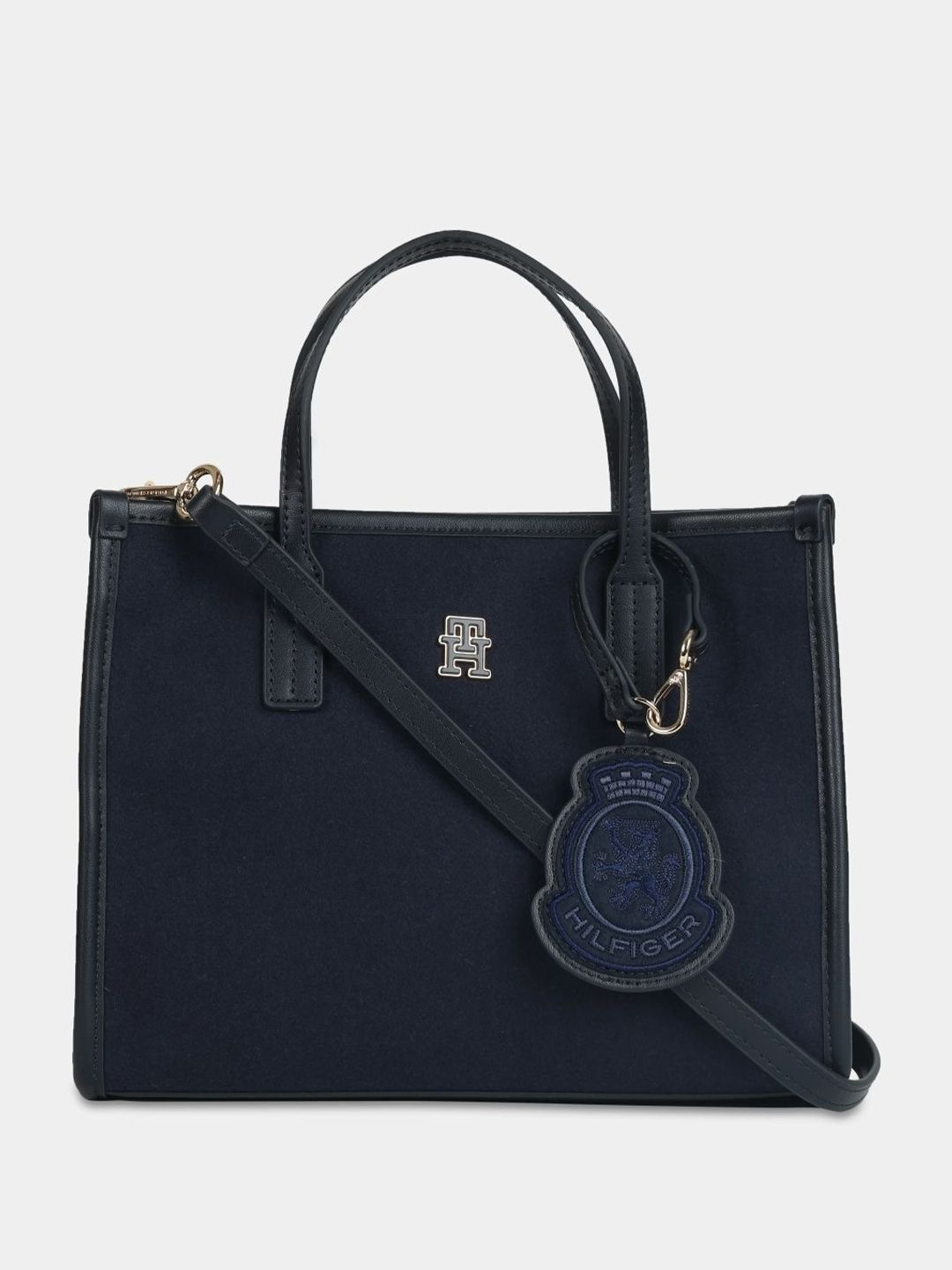 Buy Tommy Hilfiger Solid Tasselled Medium Structured Satchel Bag -  - Accessories for Women
