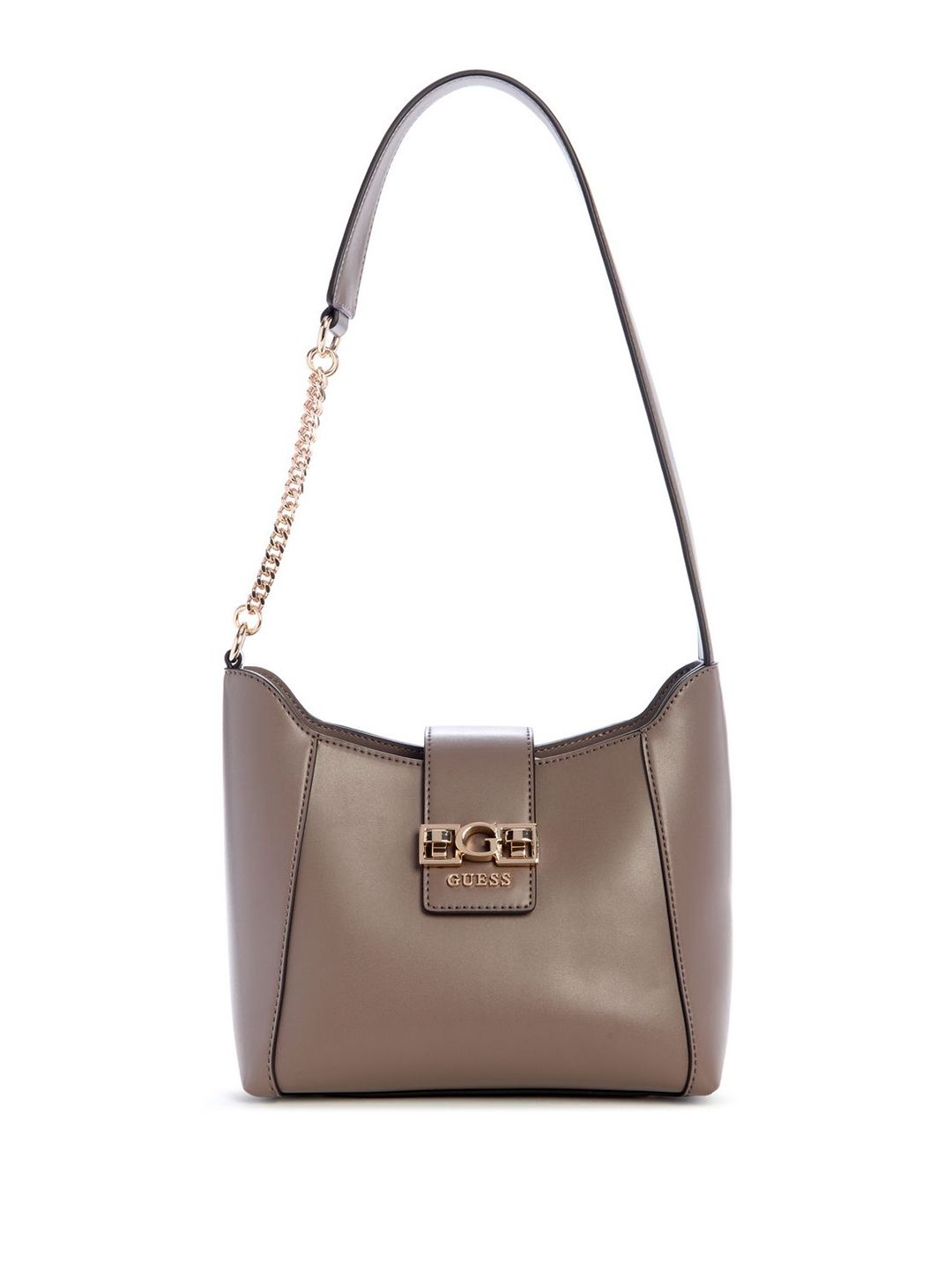 Buy GUESS Dark Solid Multi Compartment Medium Structured Shoulder Bag -  - Accessories for Women