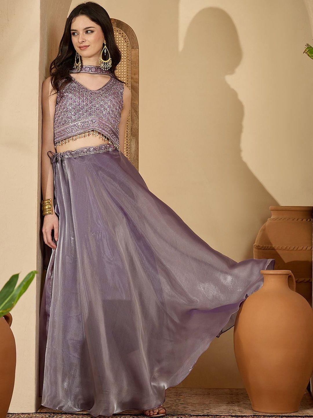Embroidered Ready to Wear Lehenga & Blouse With Dupatta 7
