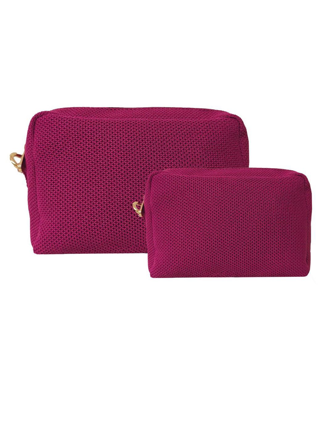 Joon Blu Set of 2 Pink Travel Vanity Pouch