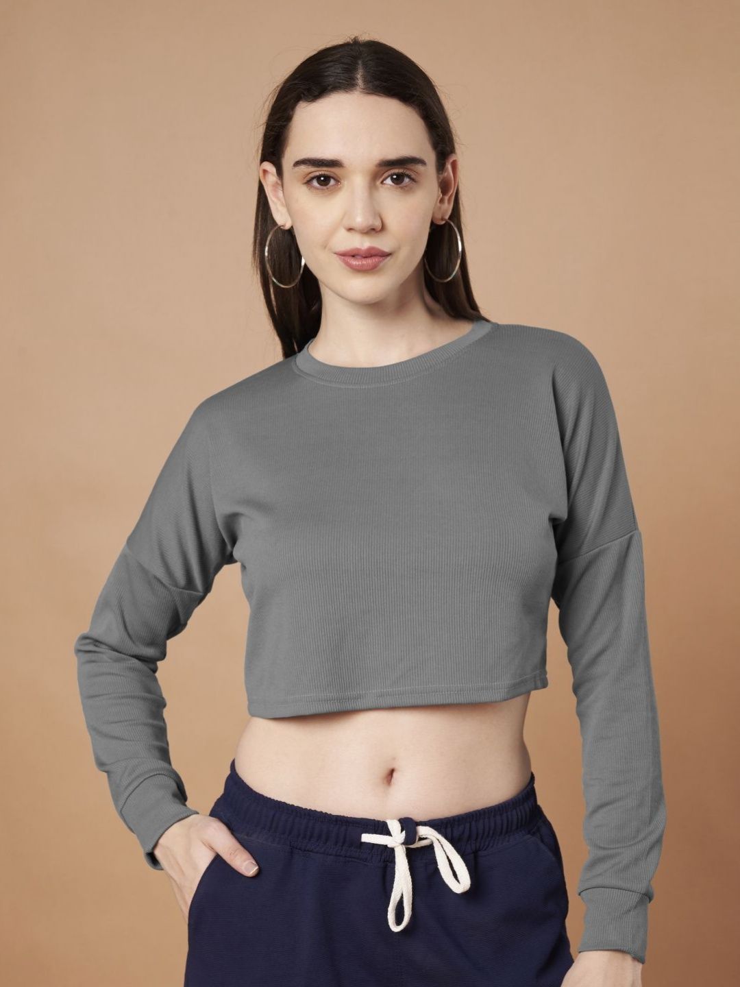 DTR FASHION Women Solid Round Neck T-shirt
