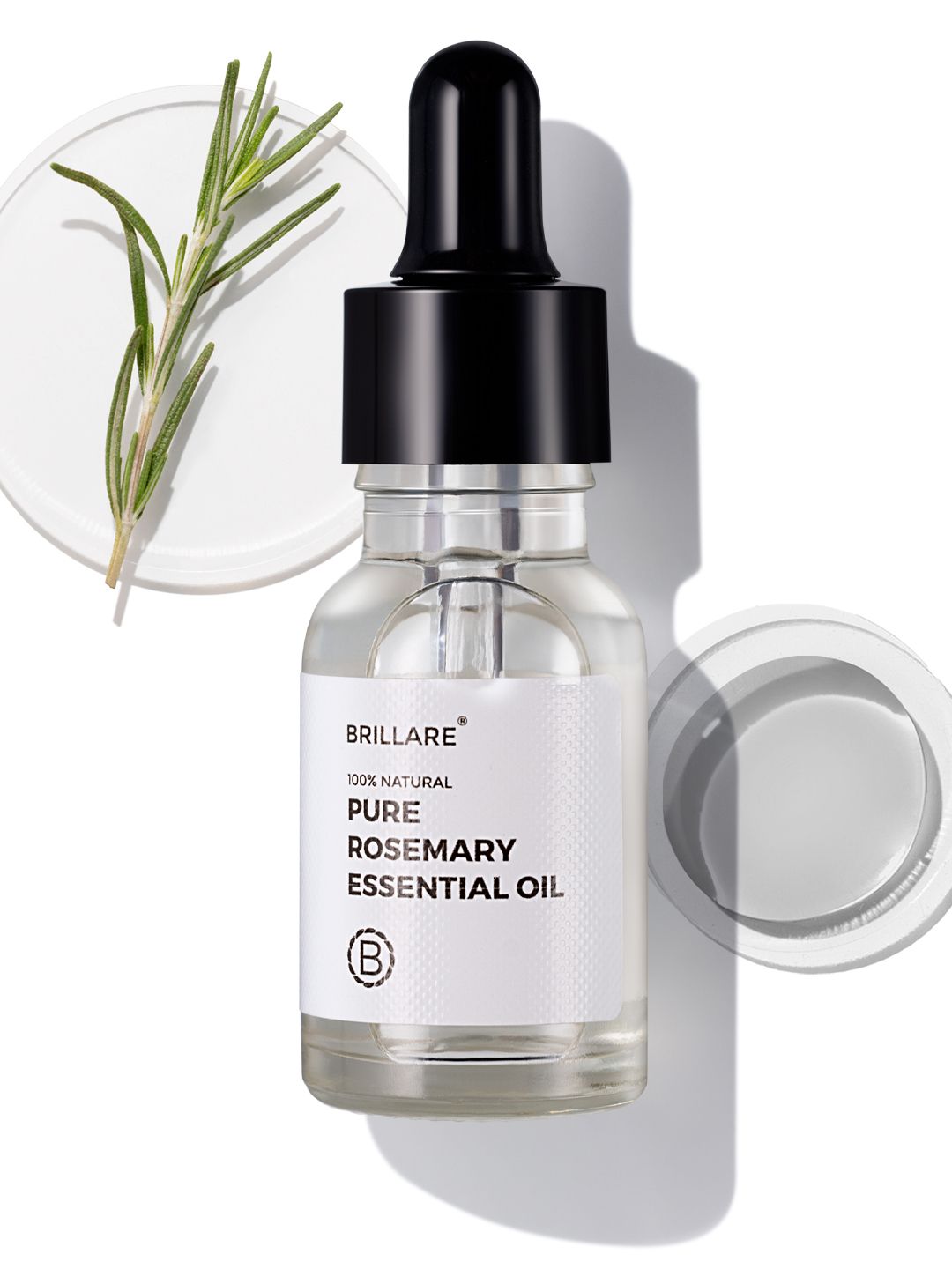 BRILLARE Pure Rosemary Essential Oil for Hair Growth & Scalp Nourishment