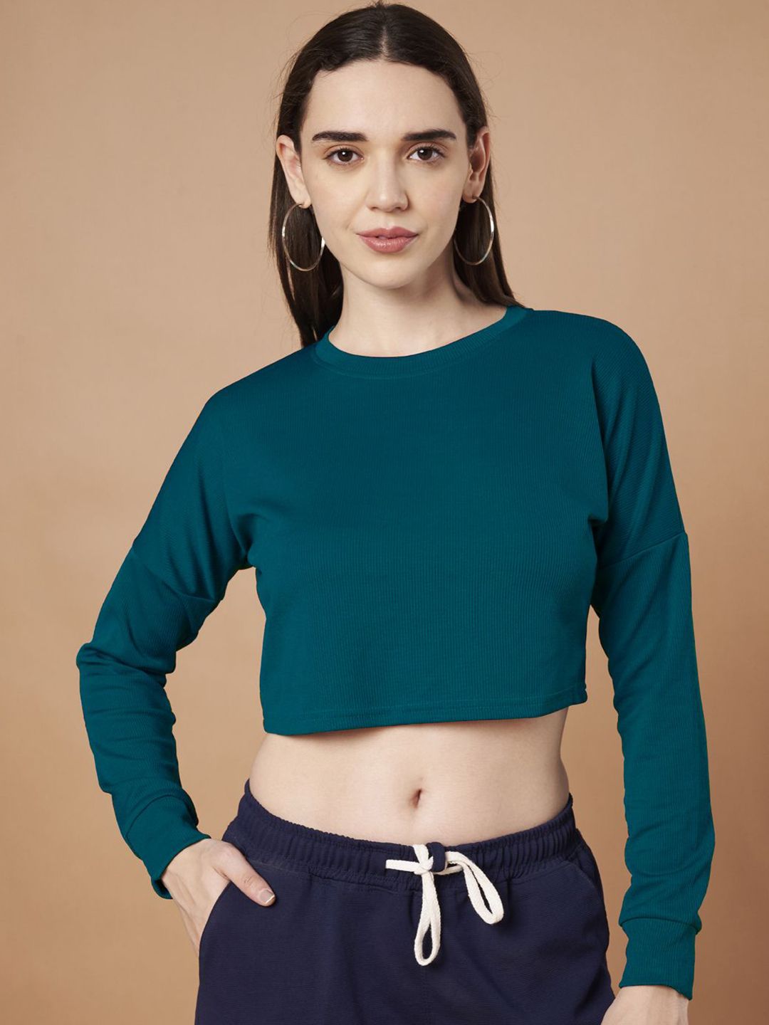 DTR FASHION Women Solid Round Neck T-shirt