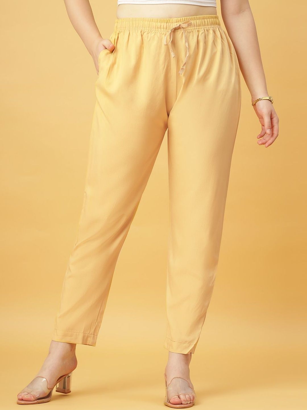 GANIX FASHION THAT DEFINE YOU Women High-Rise Trousers