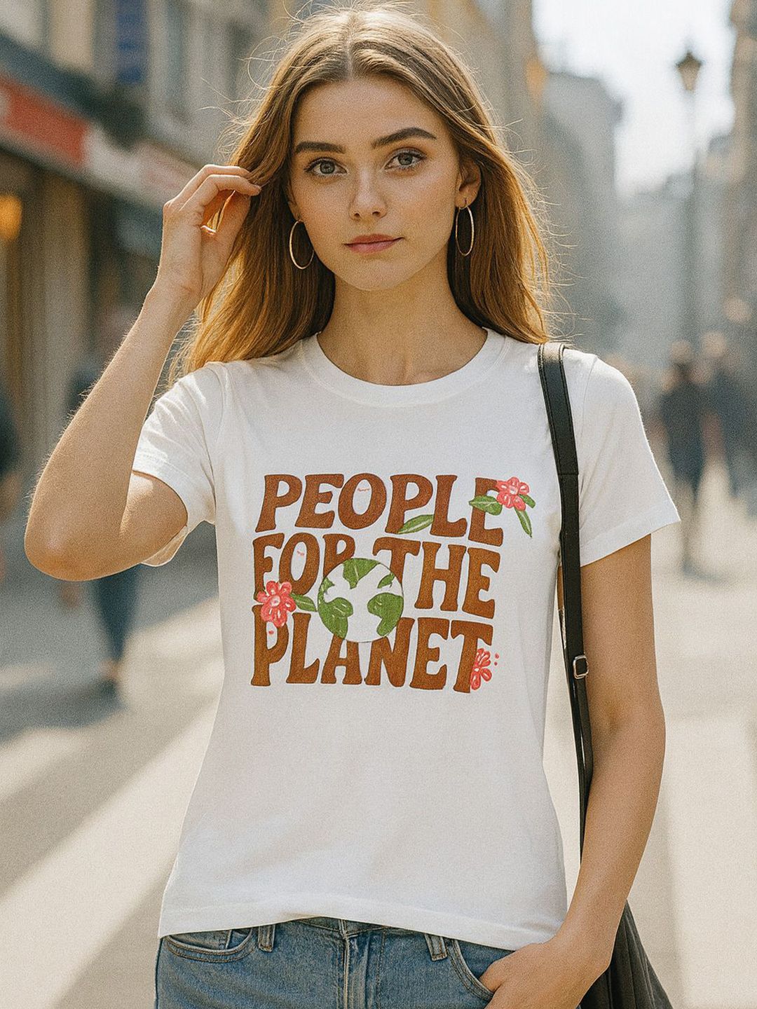 Fabflee Women Graphic Printed Round Neck T-shirt