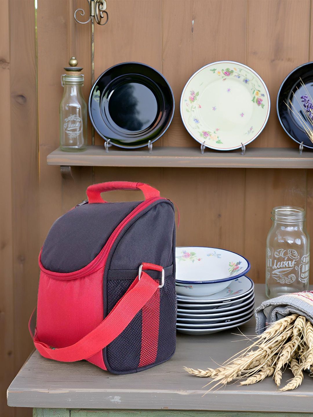 FOONTY Women Solid Waterproof Lunch Bag For Office Use