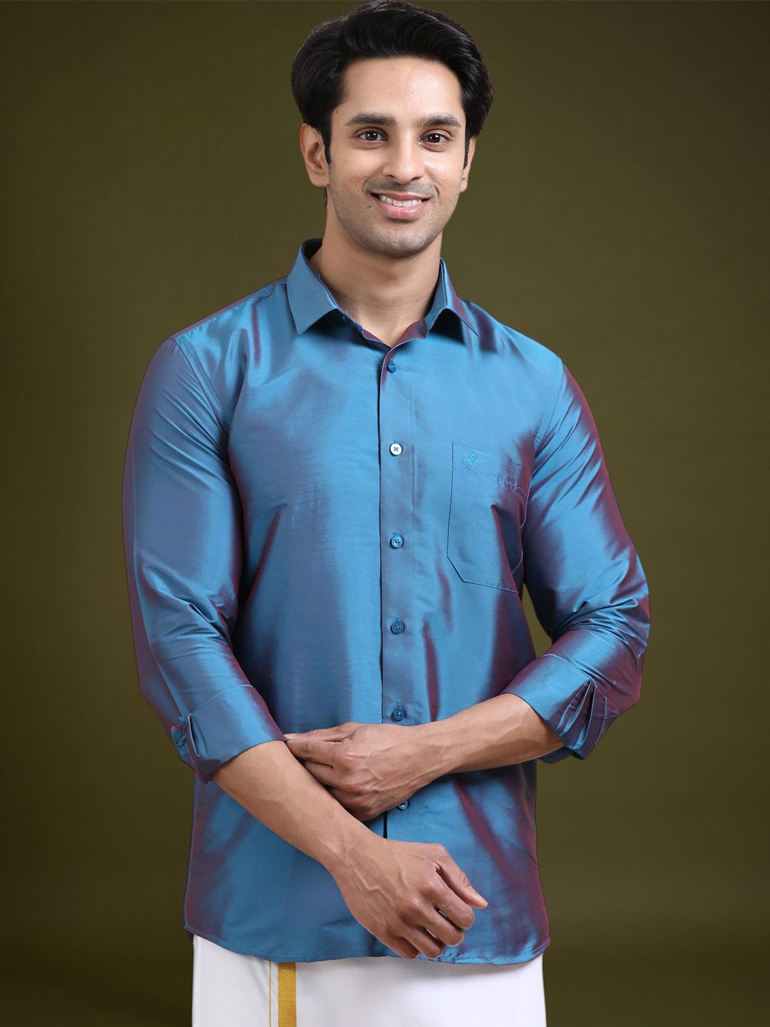 TATTVA Men Classic Slim Fit Casual Shirt
