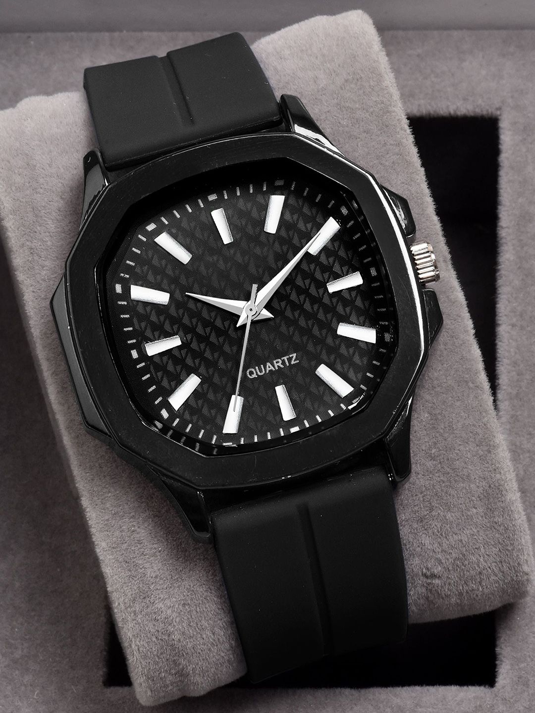 Buy SWADESI STUFF Men Asymmetric Dial & Straps Analogue Watch W701 BLACK 9 -  - Accessories for Men