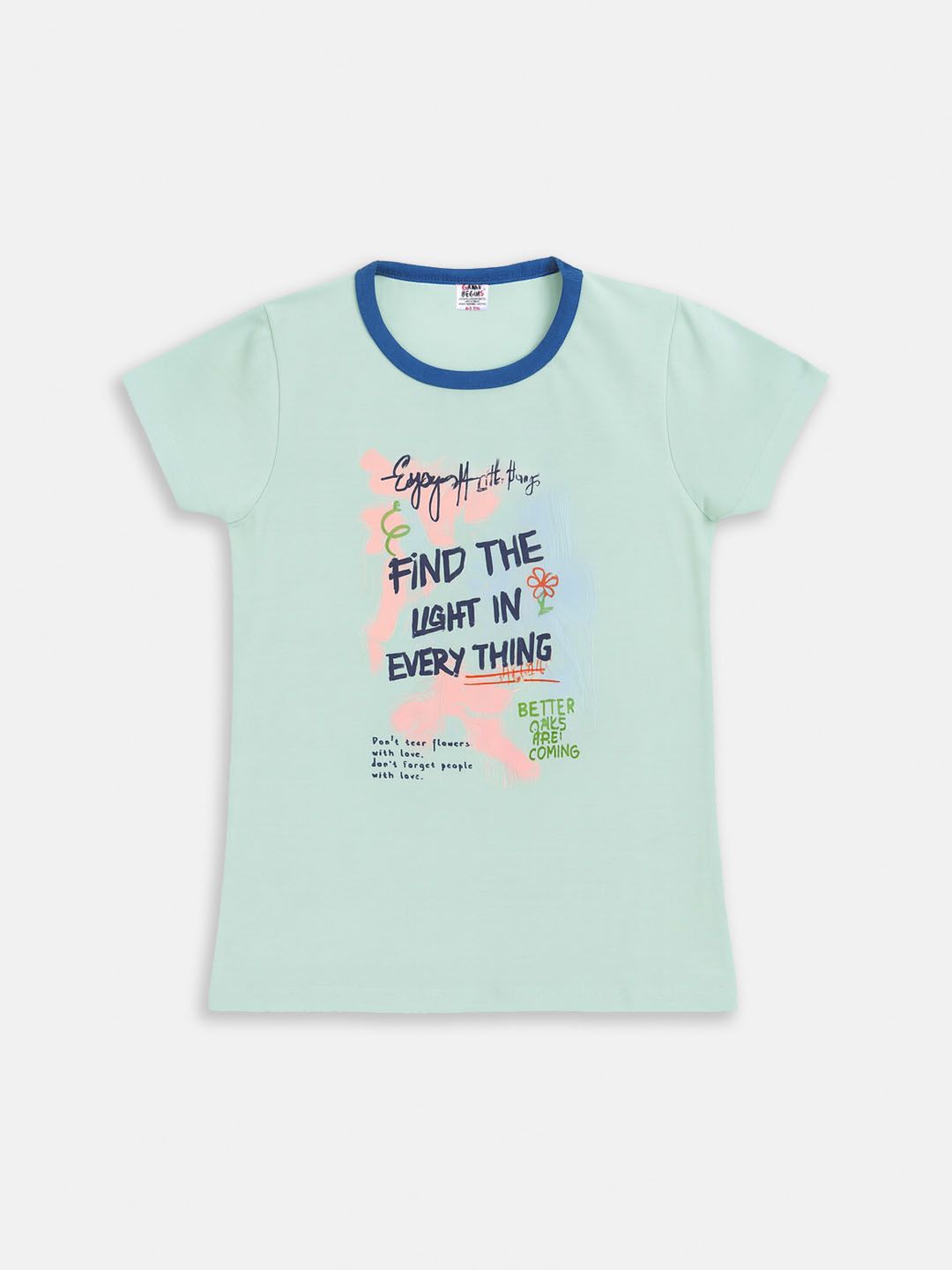 Here&Now X Game Begins Girls Typography Printed T-shirt