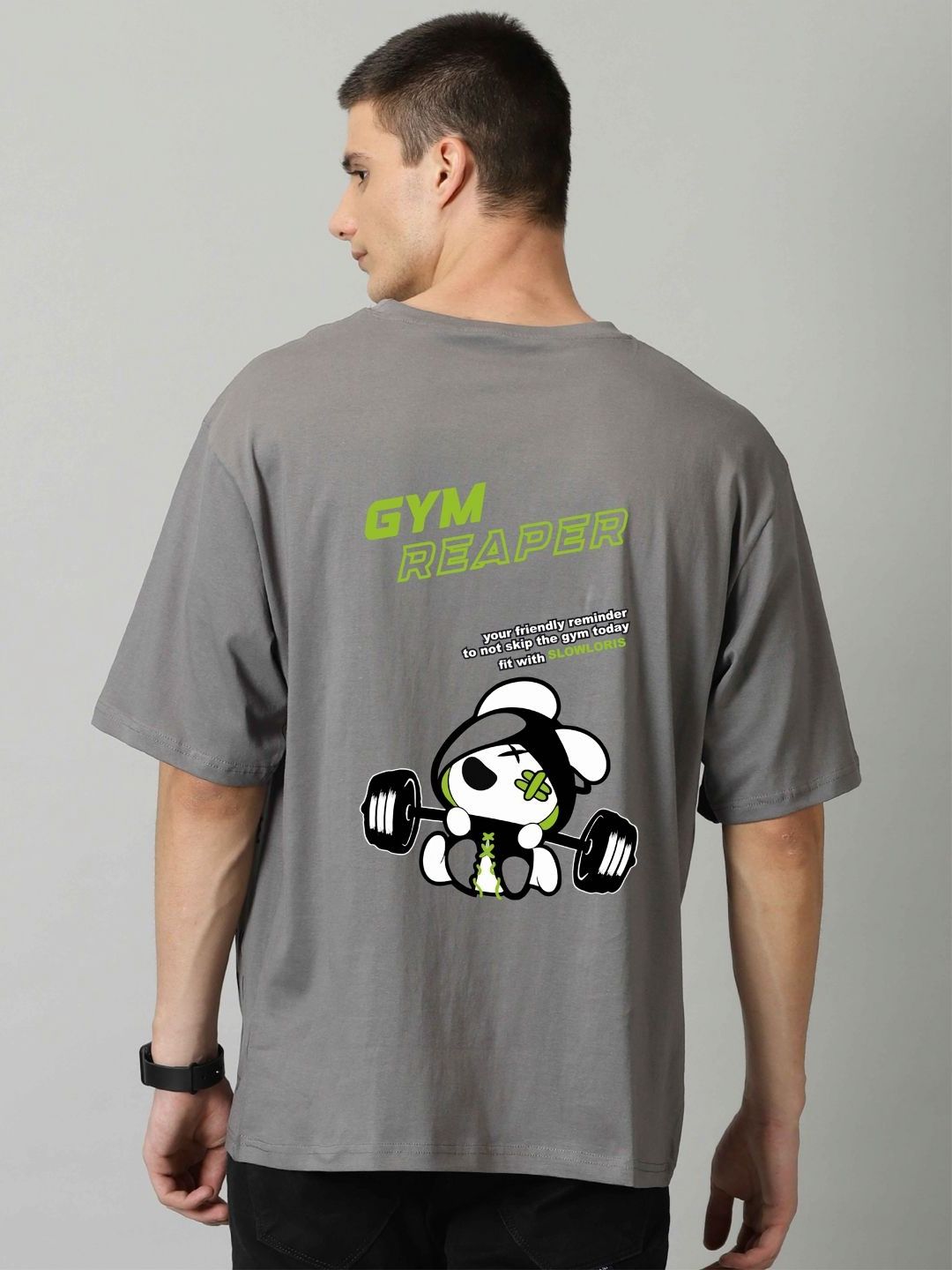 CRYPTIC Men Graphic Printed Round Neck Cotton Oversized T-shirt
