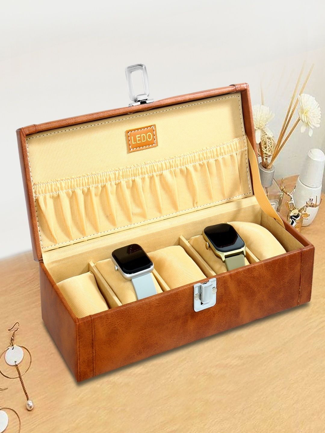 LEDO Unisex Set of 5 Watch Box Organizer Case