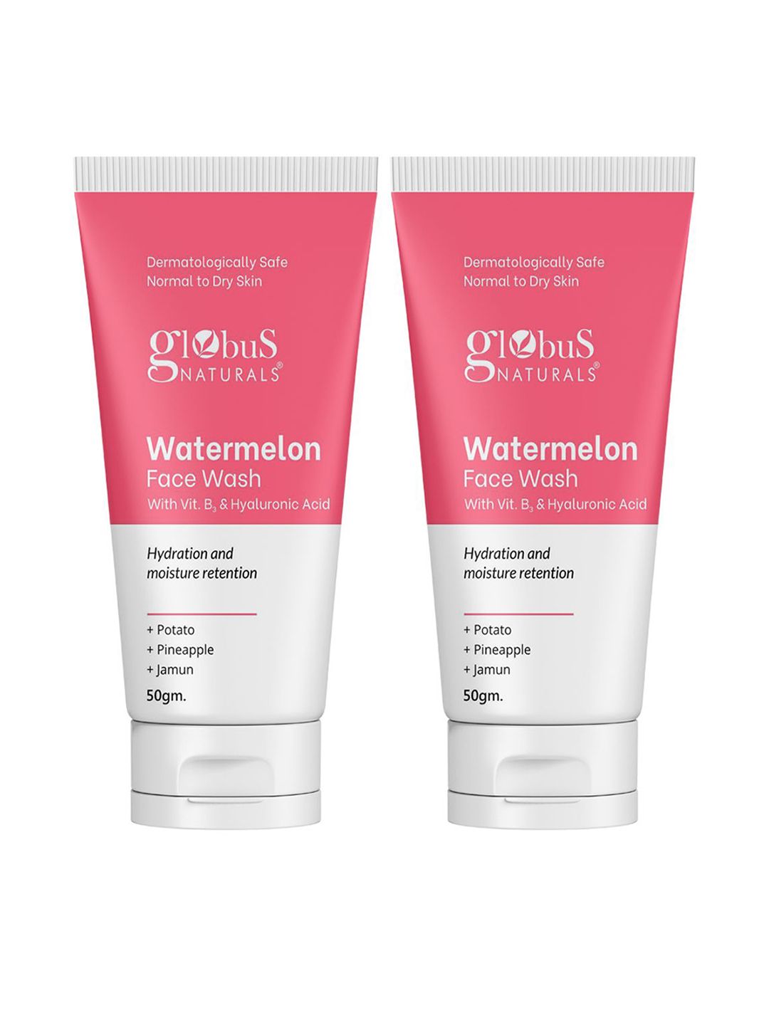 Globus naturals Set Of 2 Watermelon Face Wash- 50 g Each