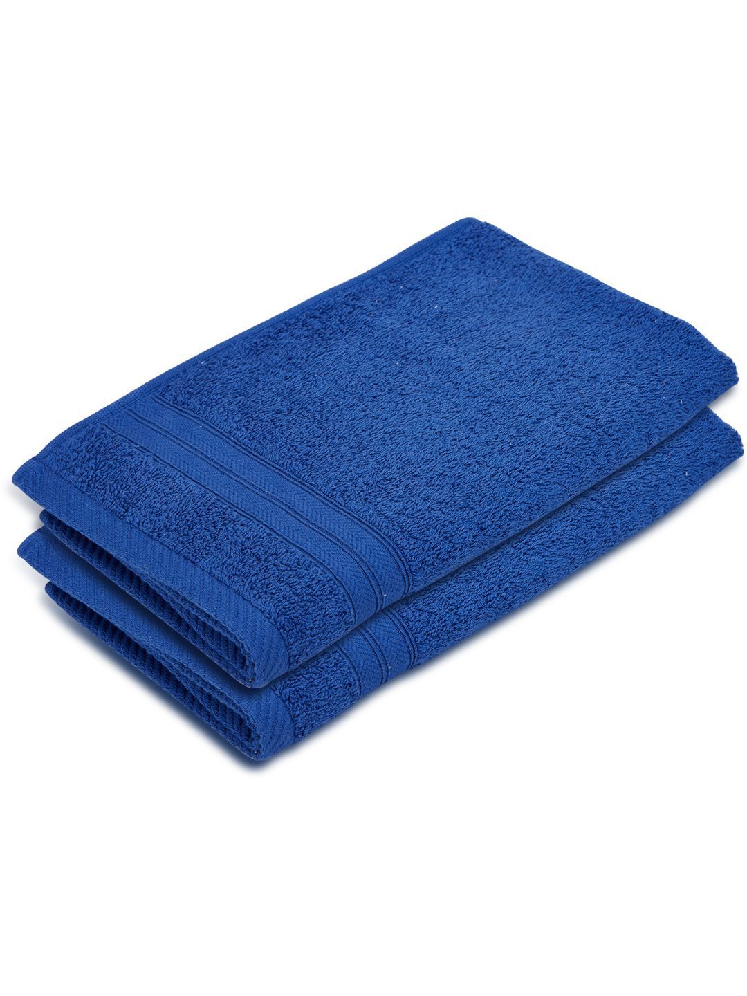 Layers Home Easy Blue 2 Pieces 450 GSM Pure Cotton Hand Towels